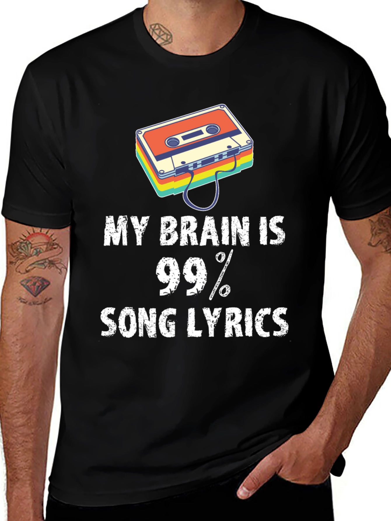Variant 16 of My Brain is 99% Song Lyrics Graphic Tee