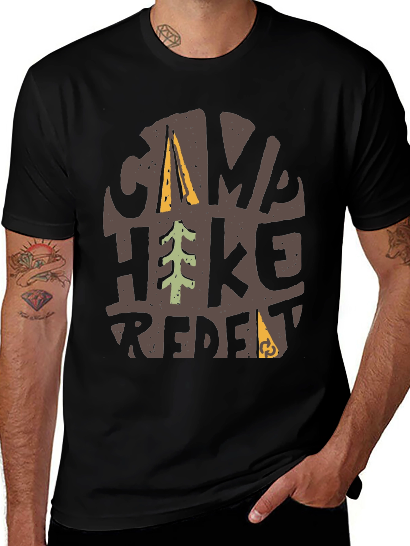 Variant 14 of Camp Hike Repeat Graphic T-Shirt