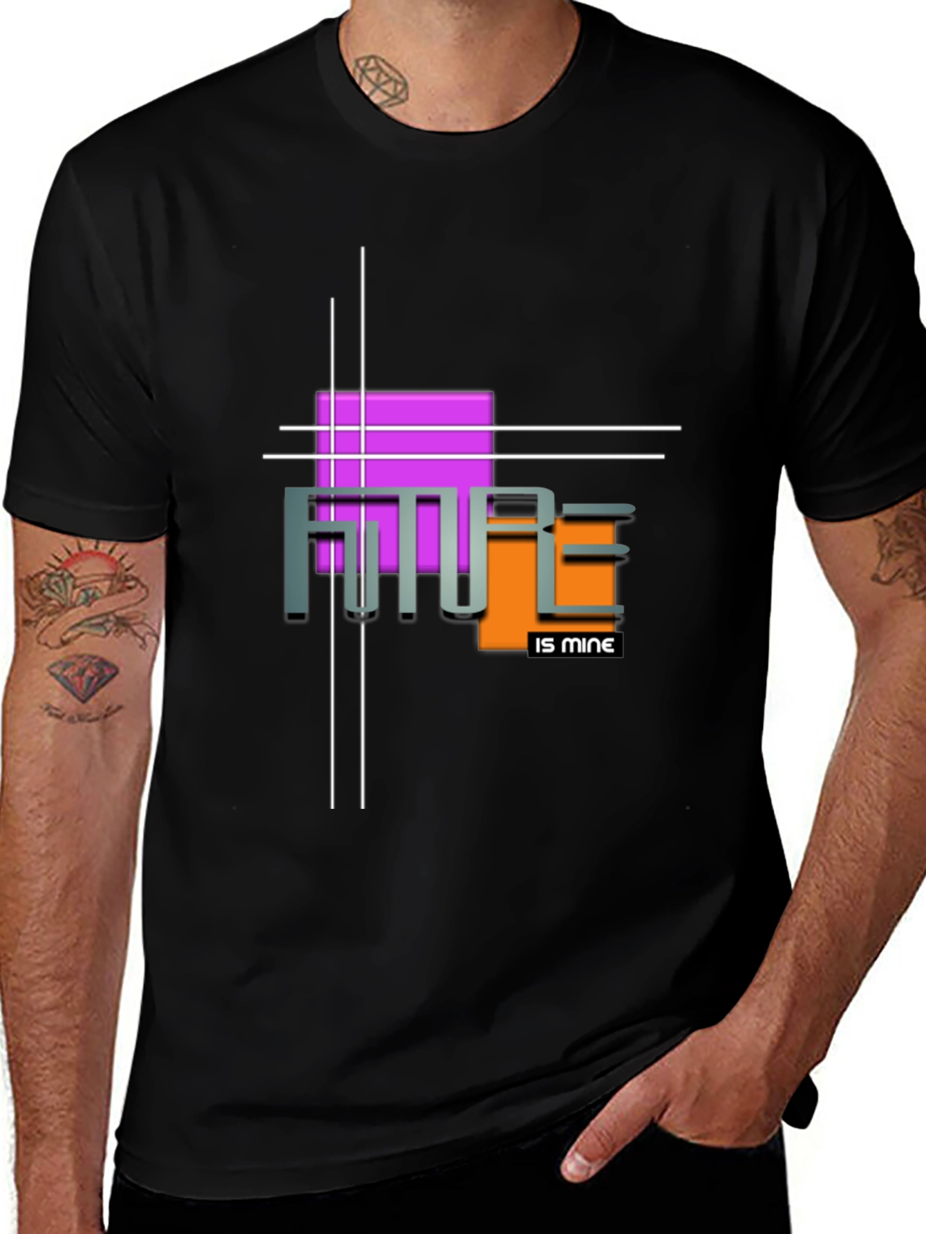 Variant 12 of Futuristic Graphic Tee - Future is Mine