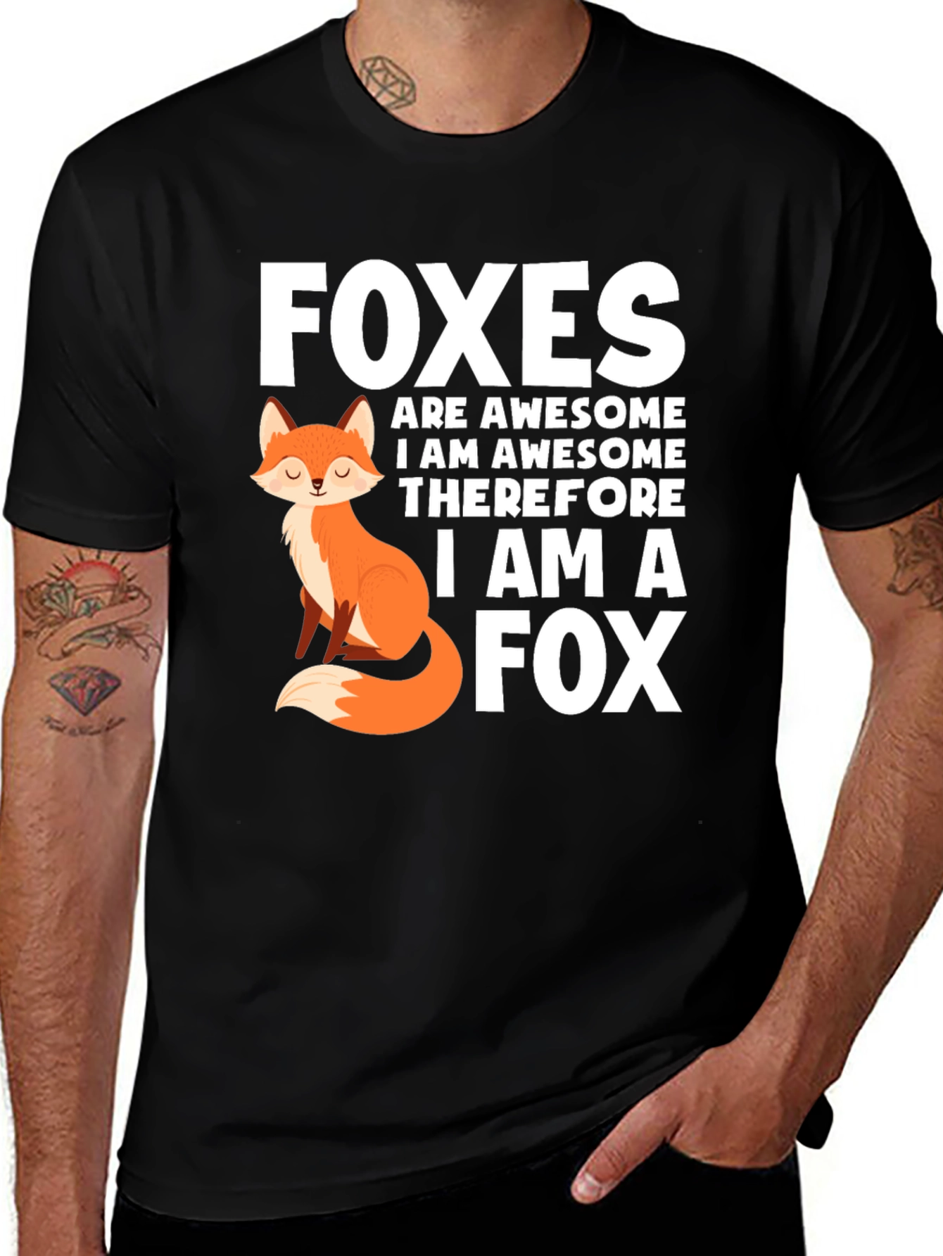 Variant 6 of Foxes Are Awesome Graphic T-Shirt