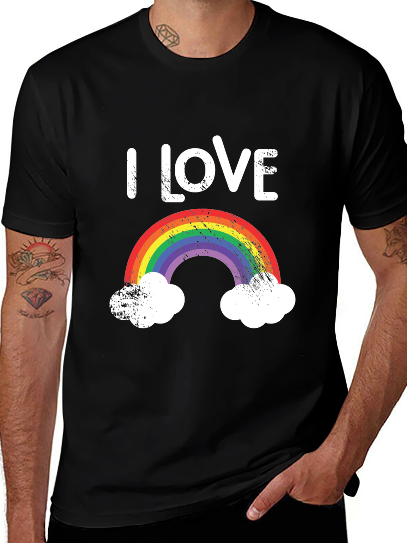 Variant 12 of I Love Rainbow T-Shirt LGBTQ Pride