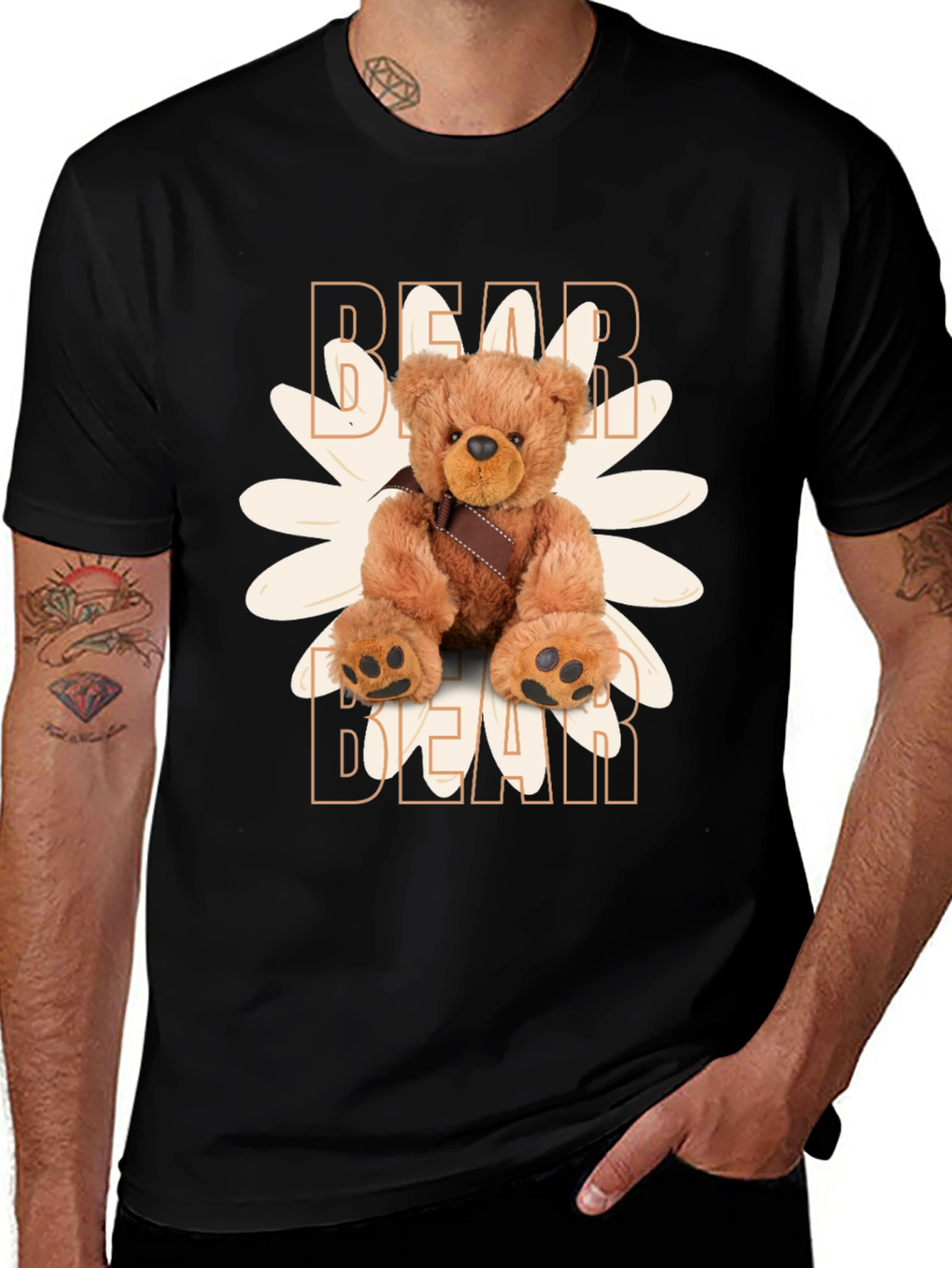 Variant 17 of Cute Bear Graphic Tee - Unique Teddy Bear Design