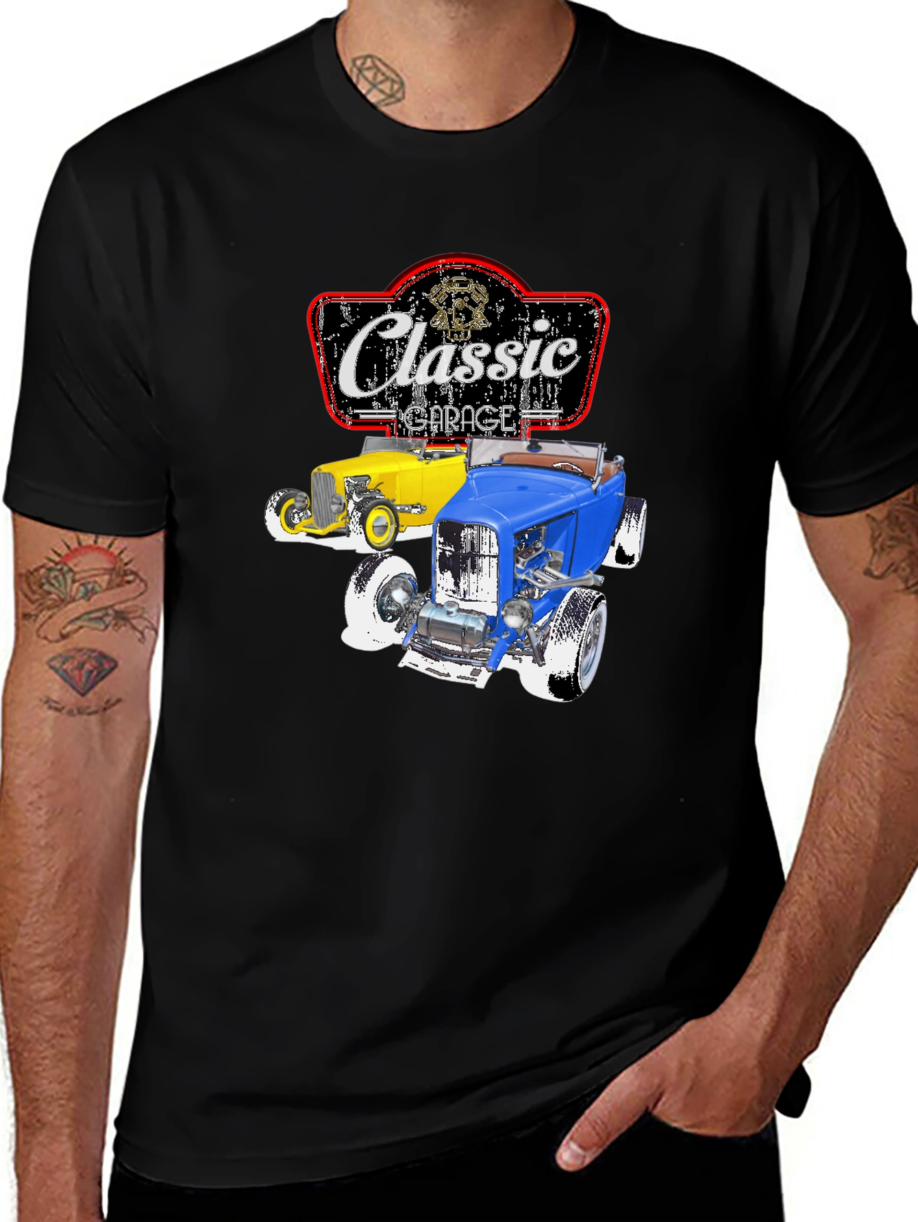 Variant 15 of Classic Garage T-Shirt: Retro Hot Rod Graphic Tee