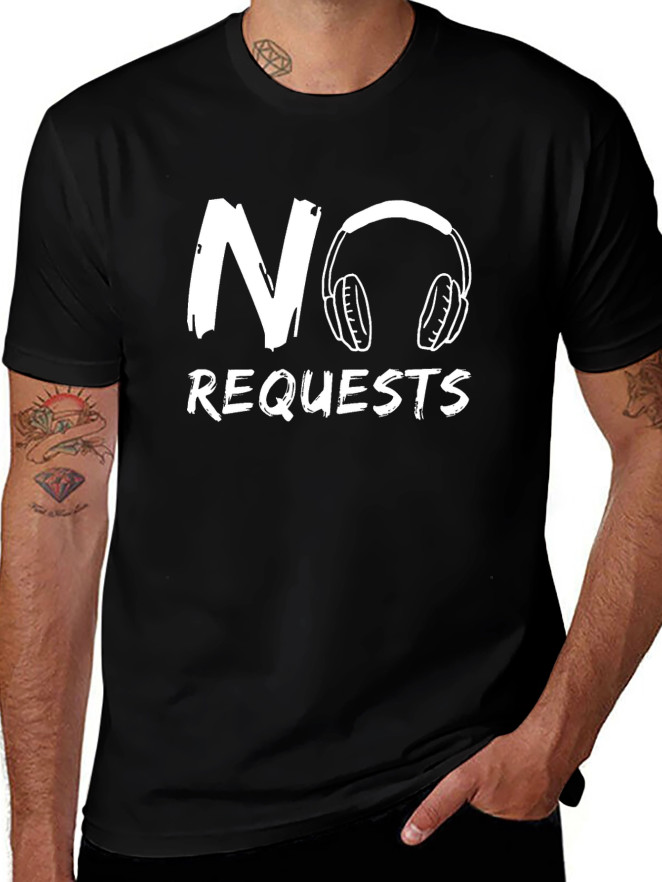 Variant 19 of No Requests T-Shirt Funny DJ Music Lover Tee