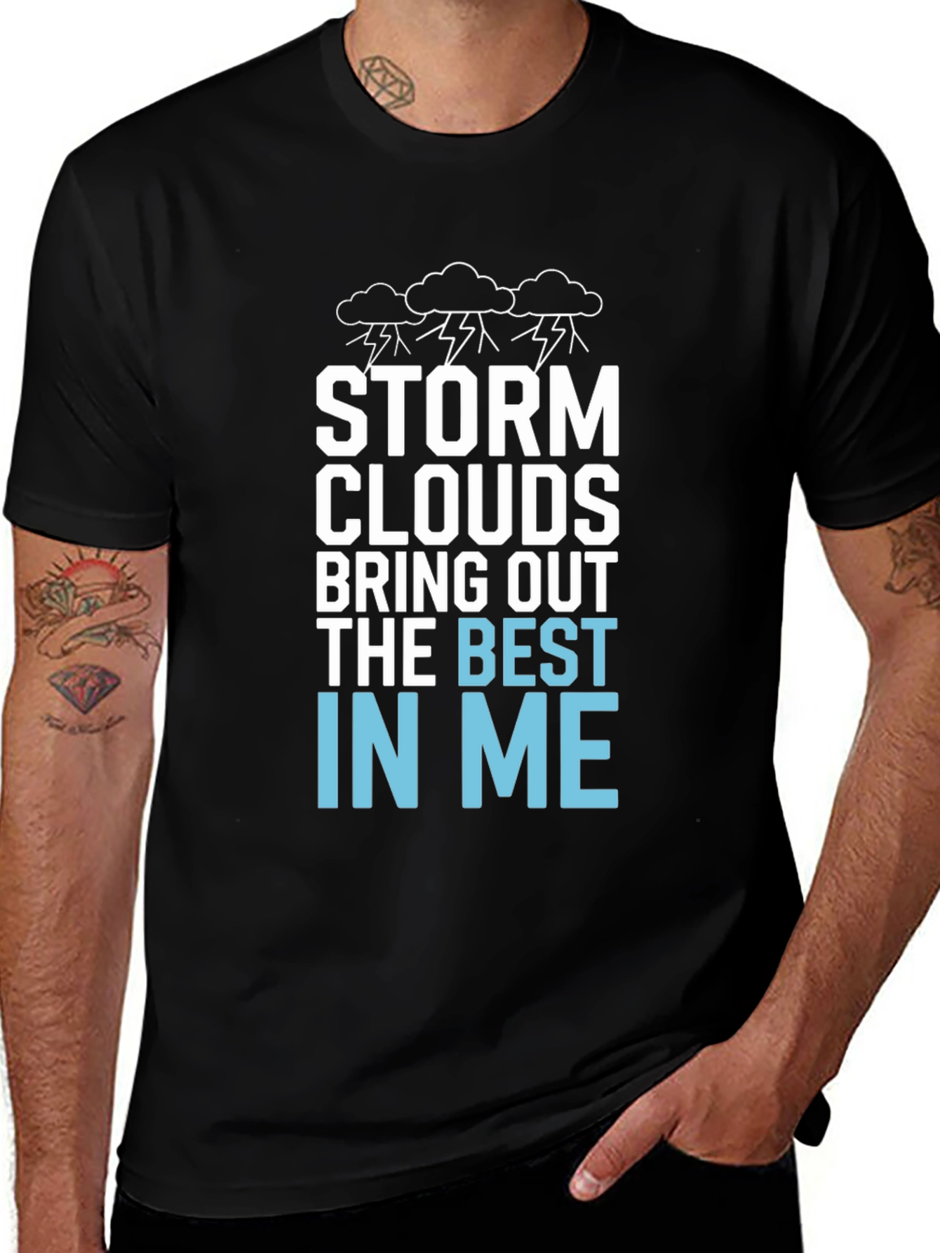 Variant 19 of Storm Clouds Graphic T-Shirt - Best In Me