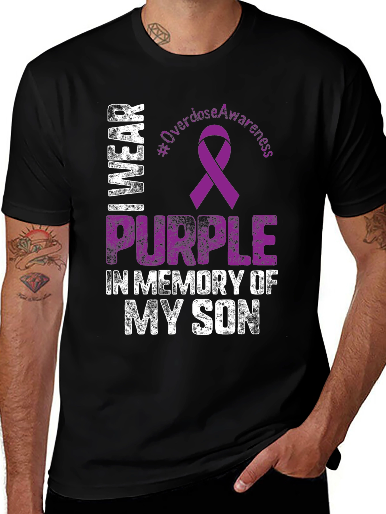 Variant 13 of I Wear Purple In Memory of My Son T-Shirt