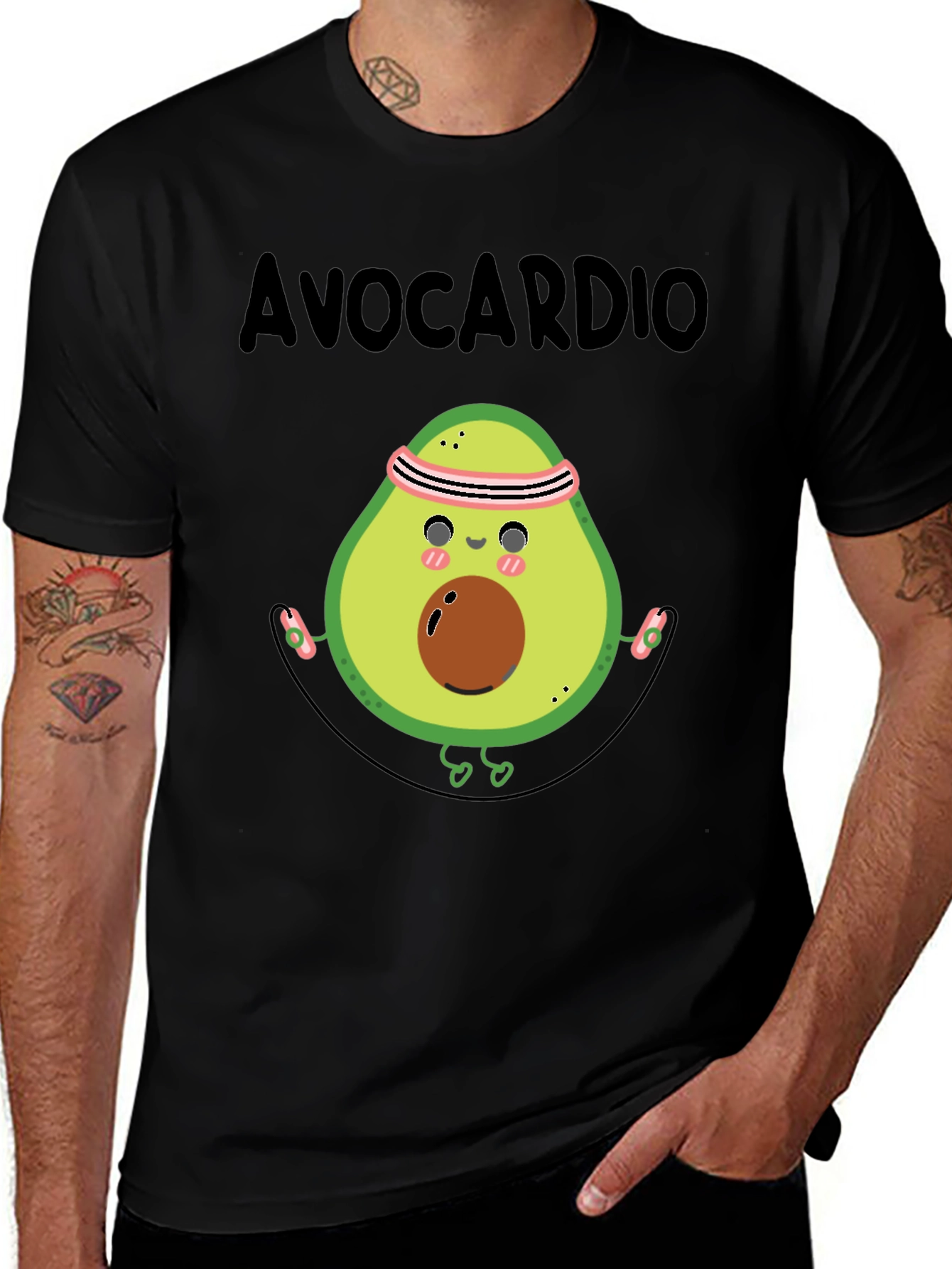 Variant 18 of Avocardio Funny Workout T-Shirt