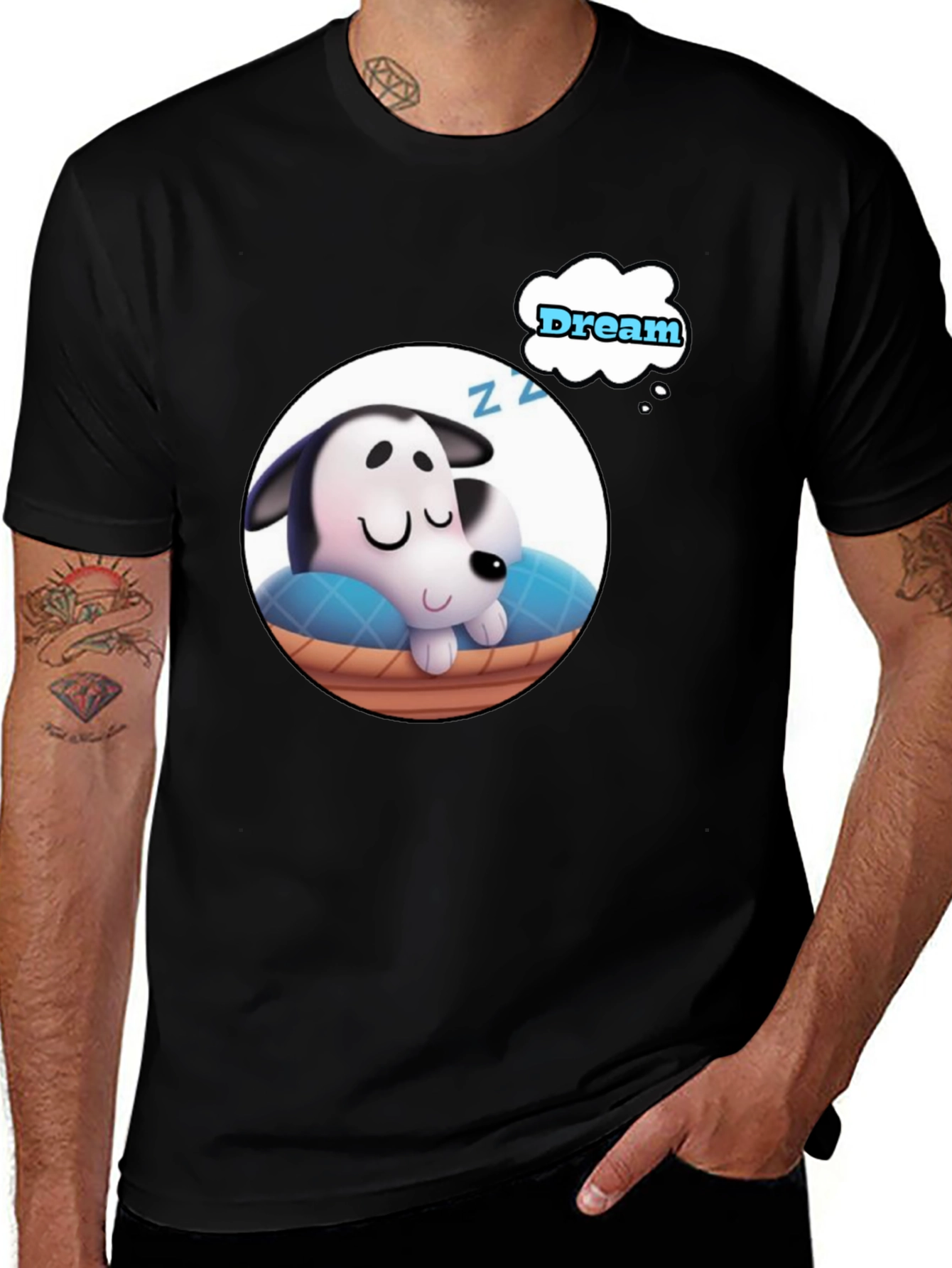 Cute Sleeping Puppy Dream T-Shirt