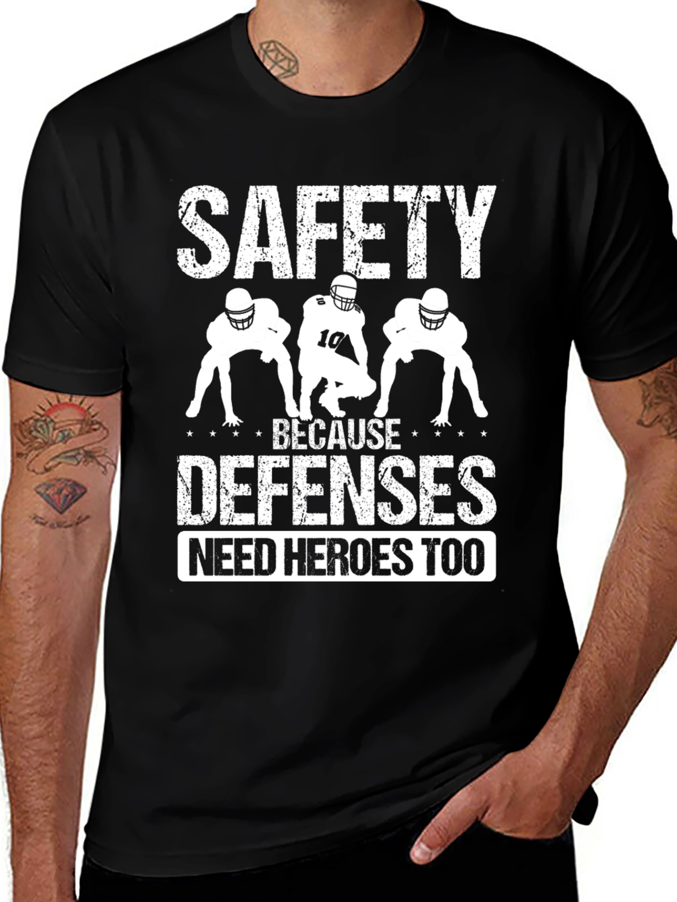 Variant 28 of Safety Because Defenses Need Heroes Too T-Shirt