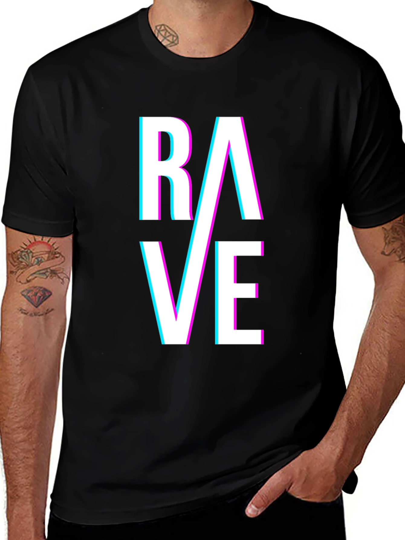 Variant 19 of Rave T-Shirt - Graphic Tee