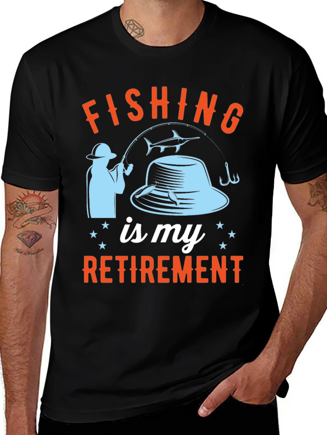 Variant 6 of Fishing Is My Retirement T-Shirt