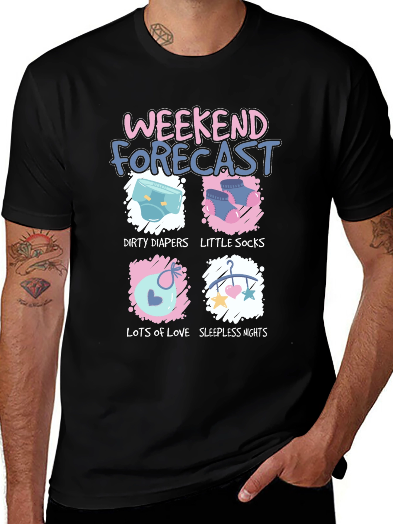 Weekend Forecast T-Shirt - Dad Life Tee