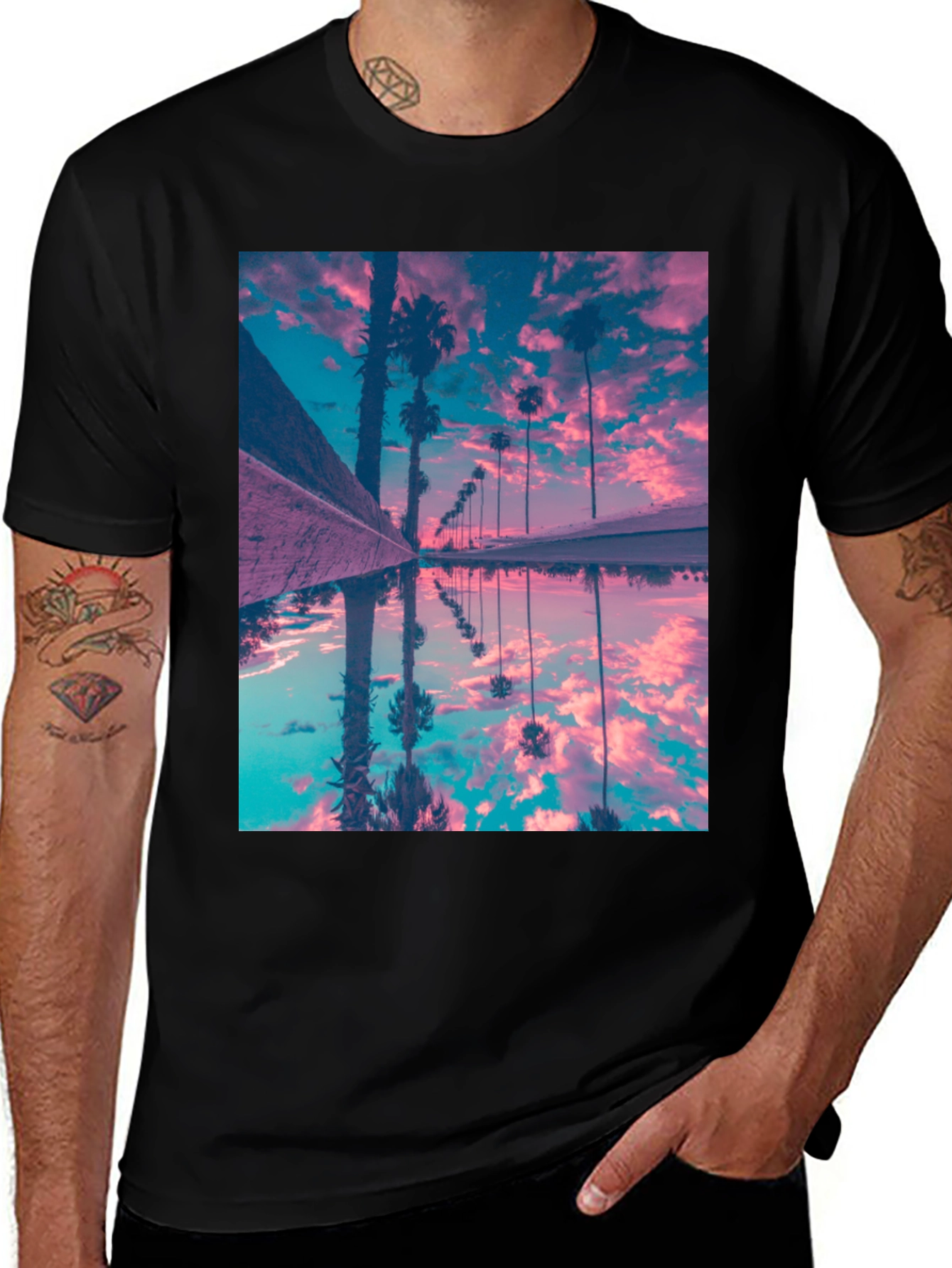 Palm Reflection Graphic Tee