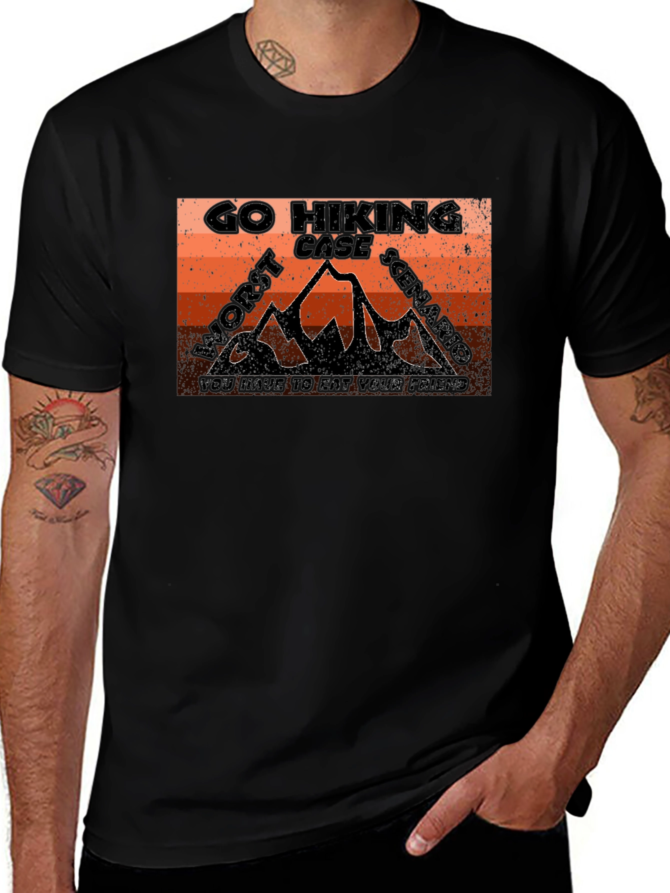 Variant 19 of Go Hiking Worst Case T-Shirt