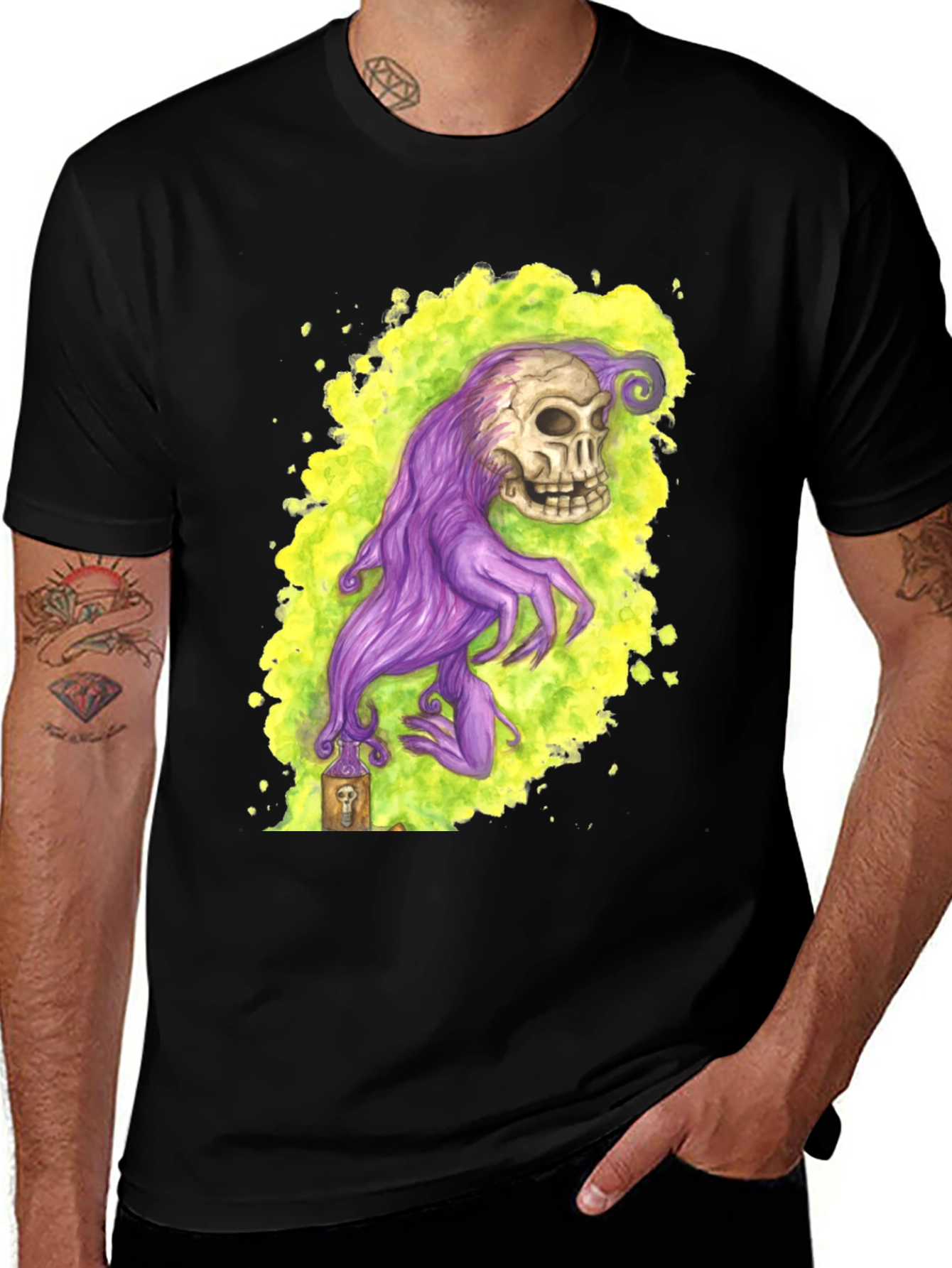 Variant 22 of Skull Poison T-Shirt - Unique Graphic Tee
