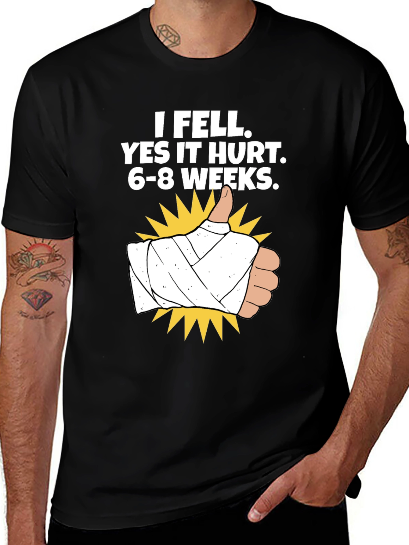 Variant 26 of I Fell Yes It Hurt T-Shirt Injury Recovery Gift