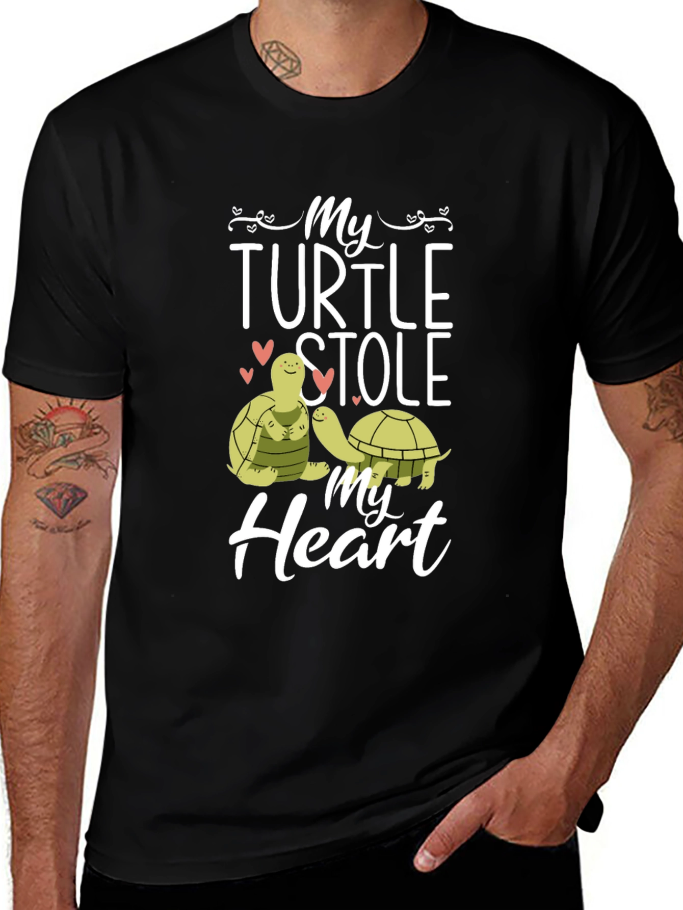 Variant 5 of Turtle Stole My Heart Graphic Tee