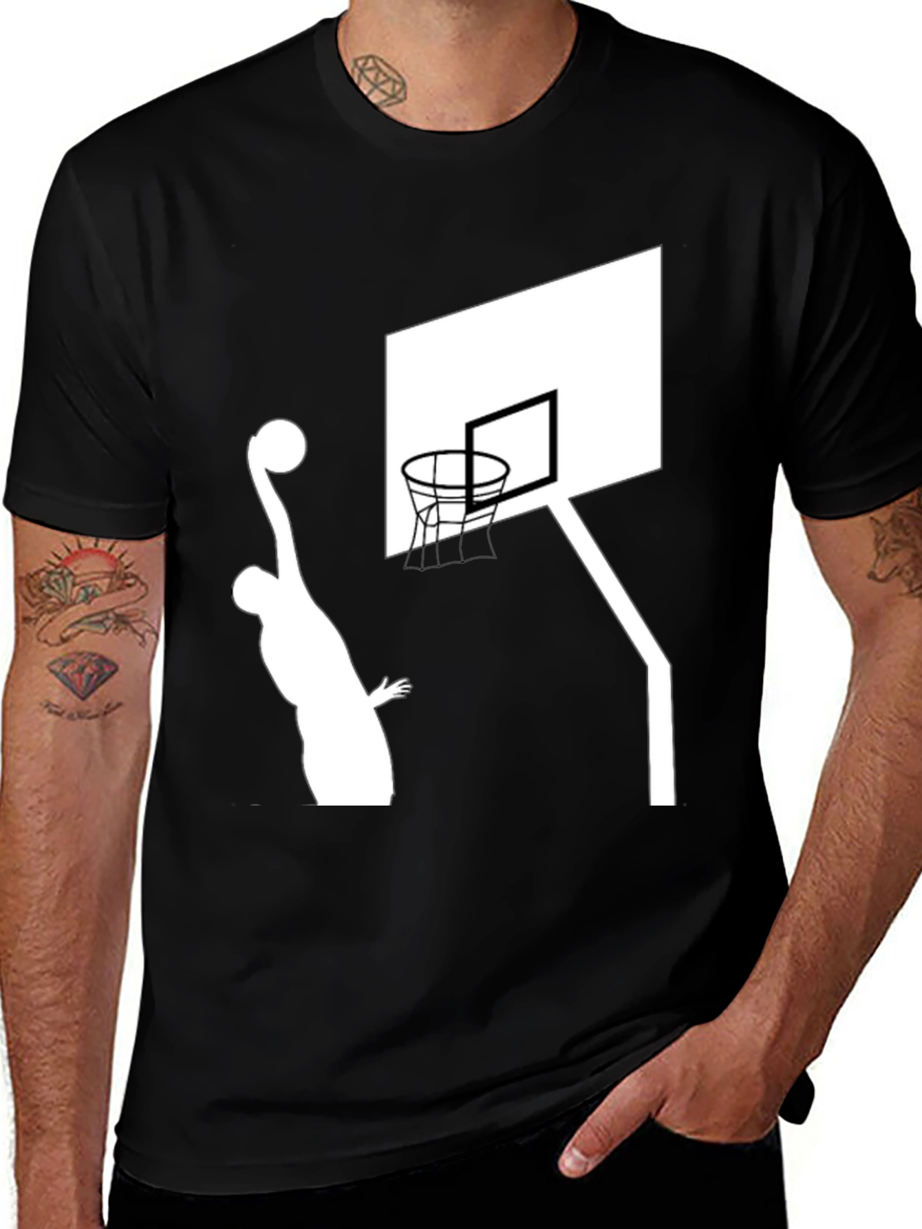 Variant 12 of Basketball Player Graphic T-Shirt