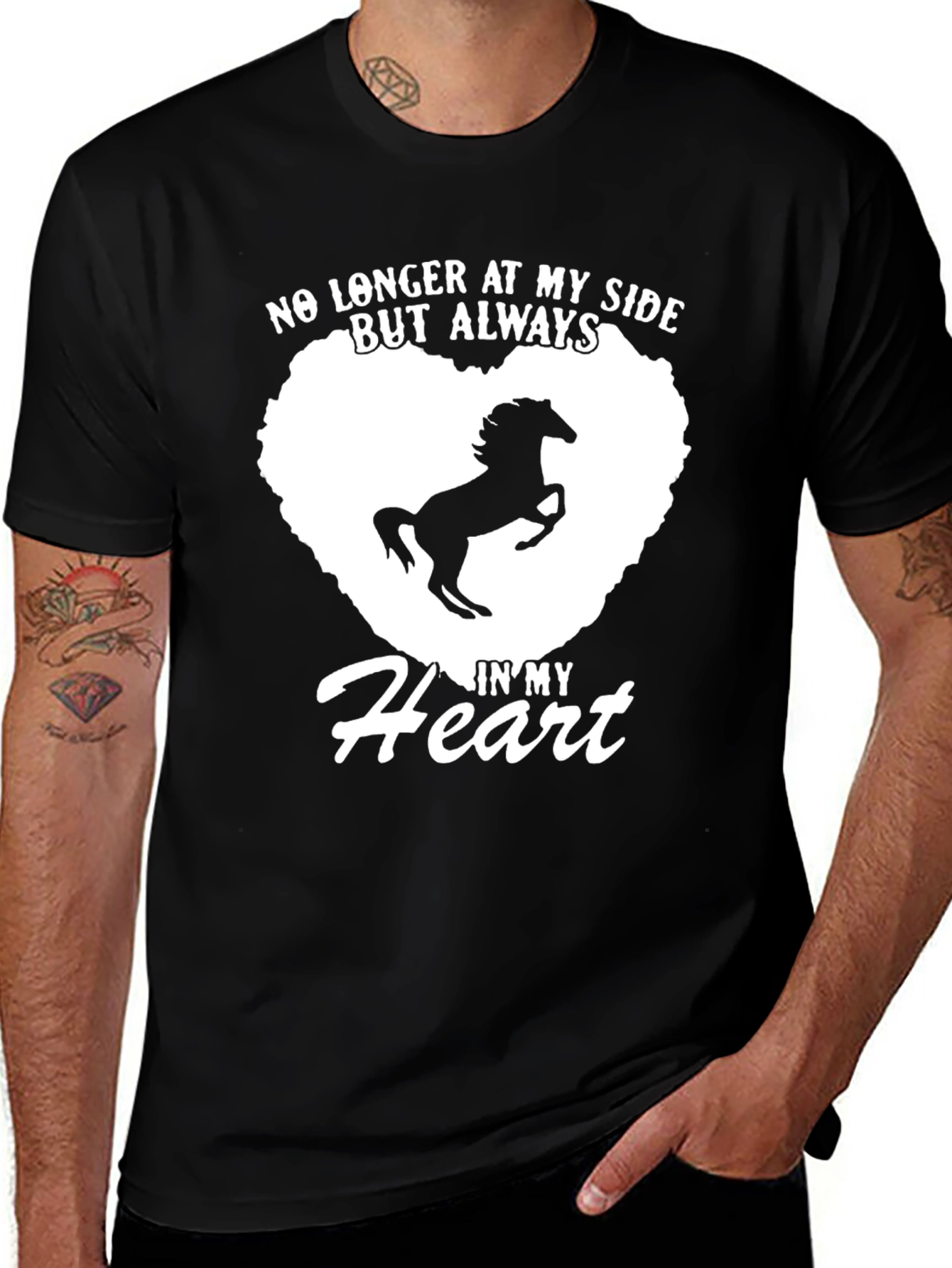 Variant 21 of Horse Memorial T-Shirt: Always In My Heart