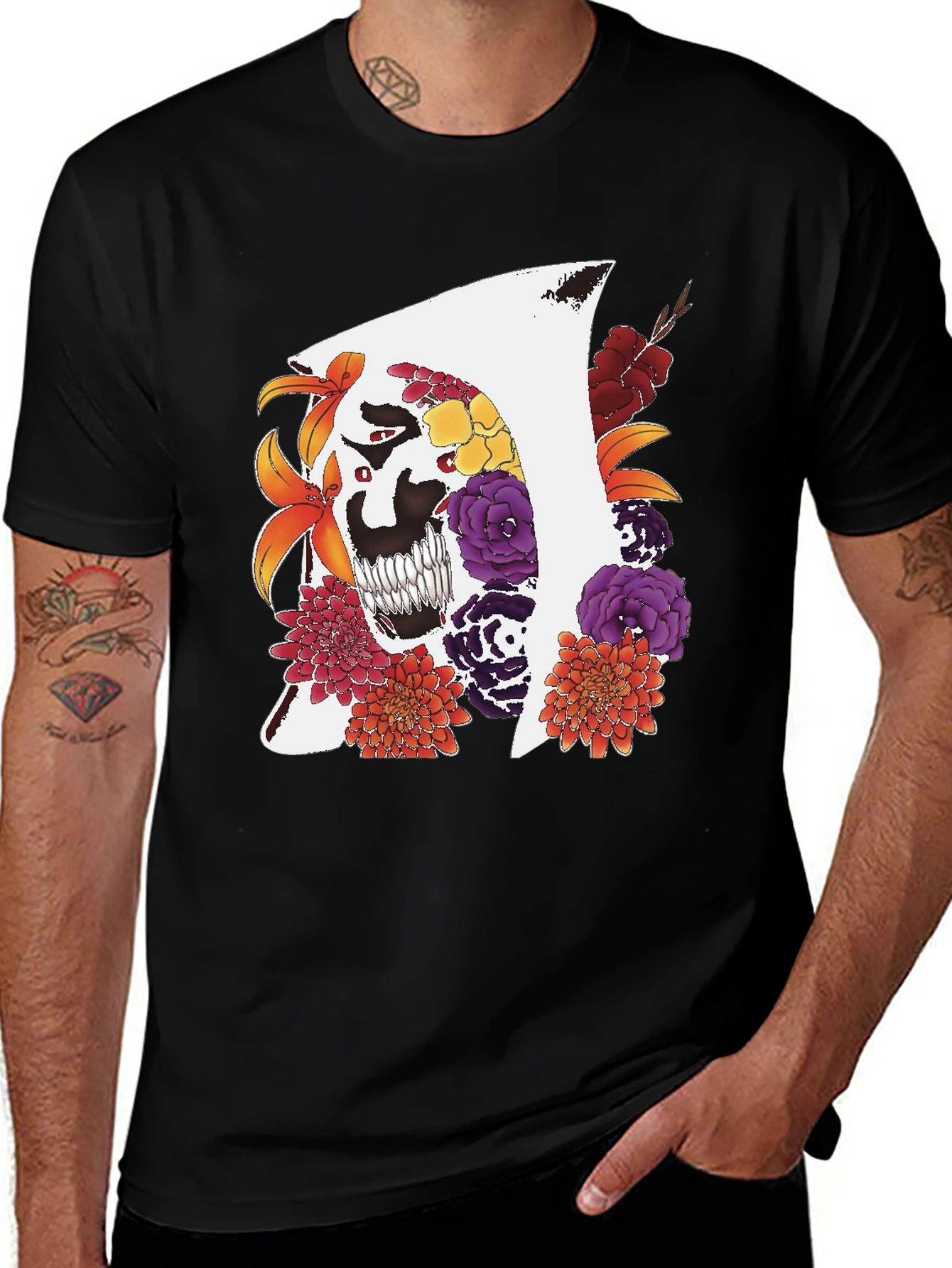 Variant 21 of Floral Grim Reaper T-Shirt