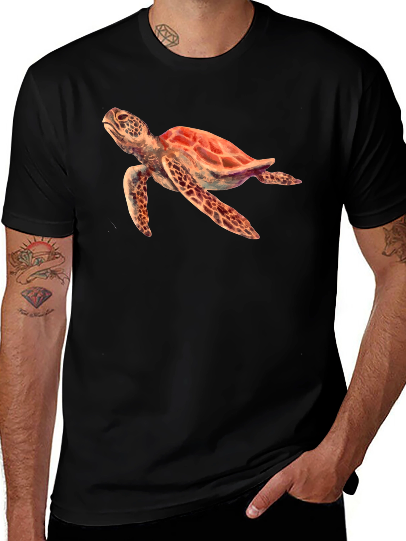 Variant 3 of Sea Turtle Graphic T-Shirt
