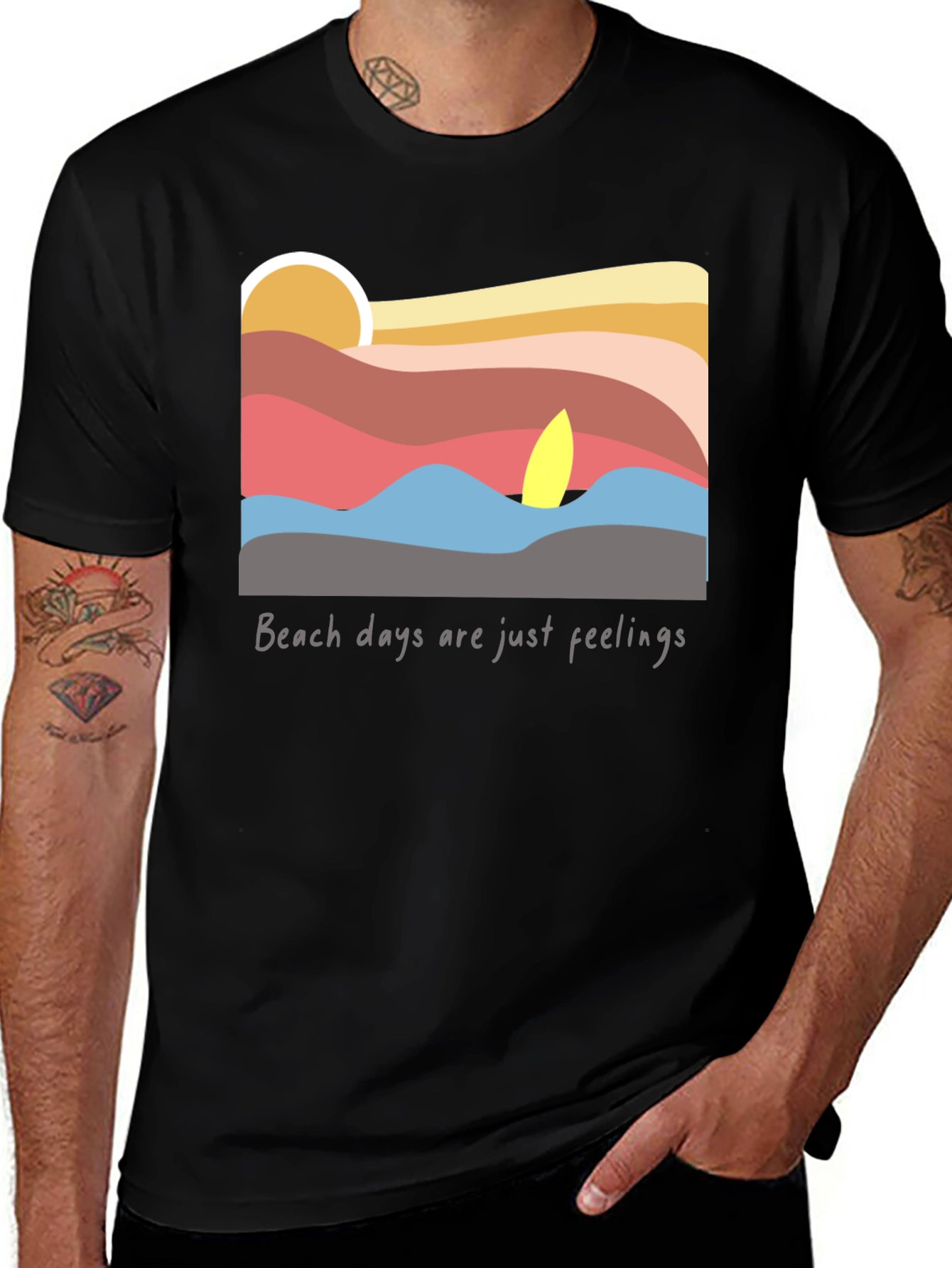 Variant 6 of Beach Days T-Shirt - Coastal Vibes