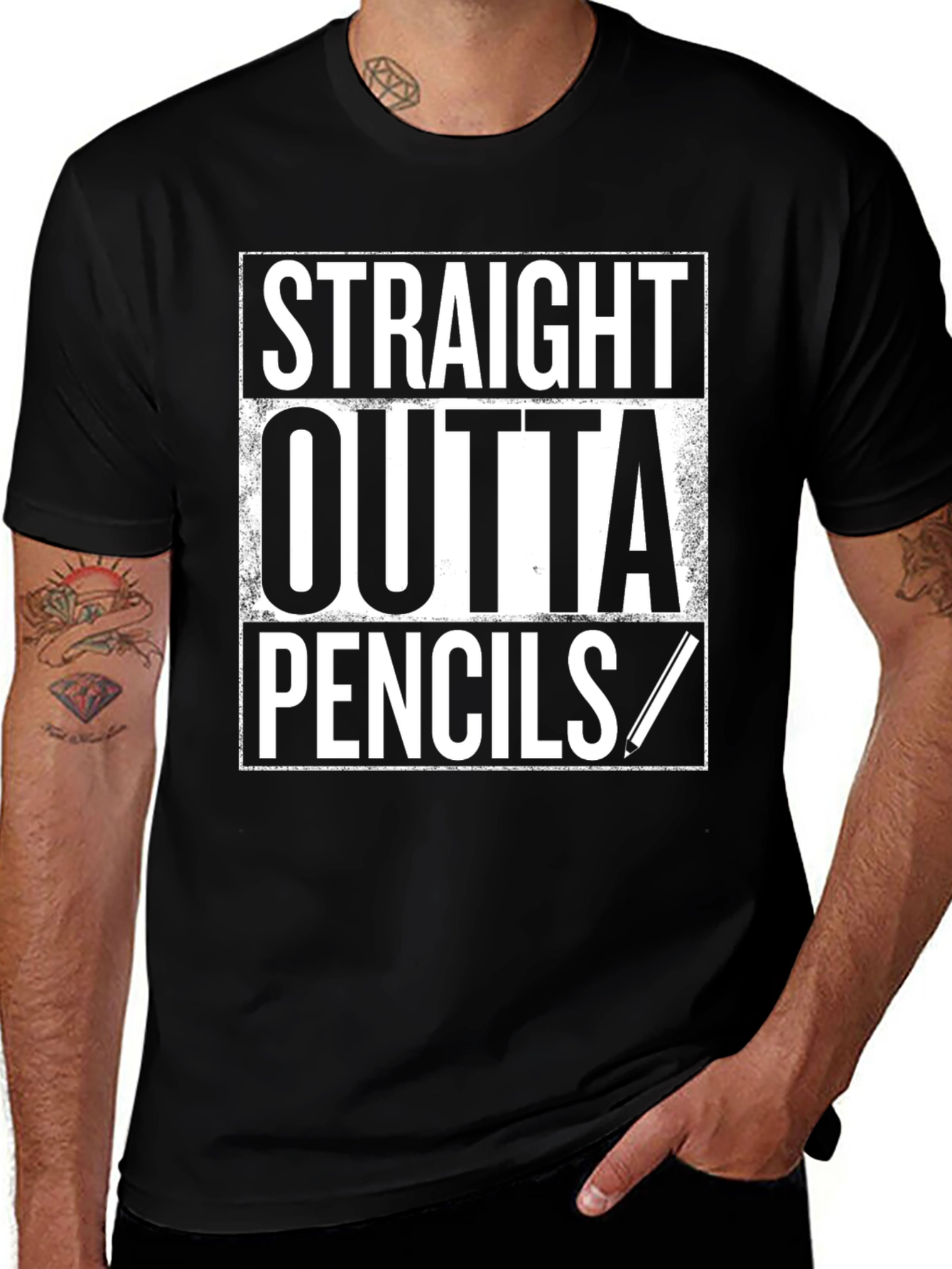 Variant 14 of Straight Outta Pencils Graphic Tee