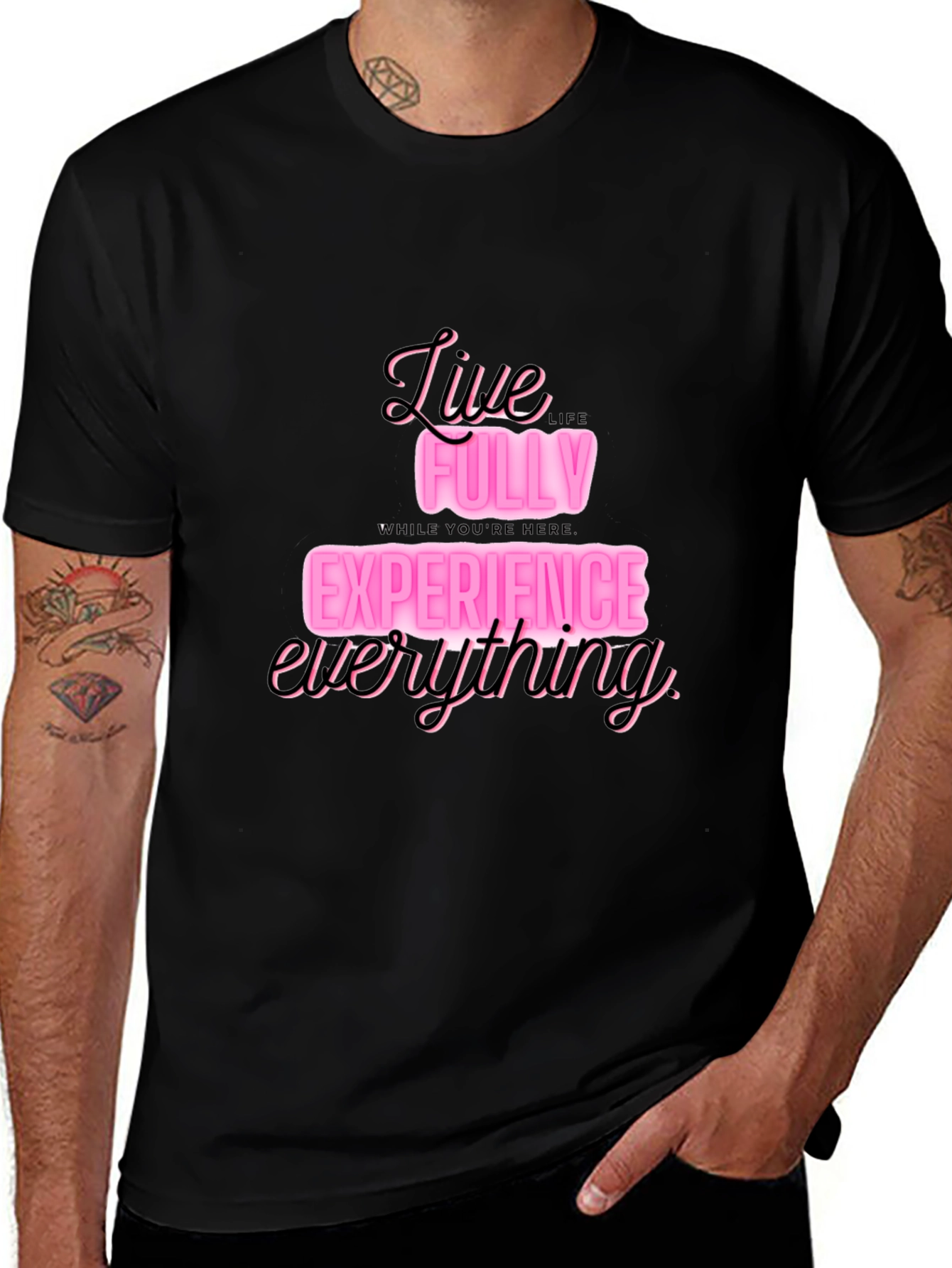 Variant 24 of Live Fully T-Shirt: Experience Everything in Style