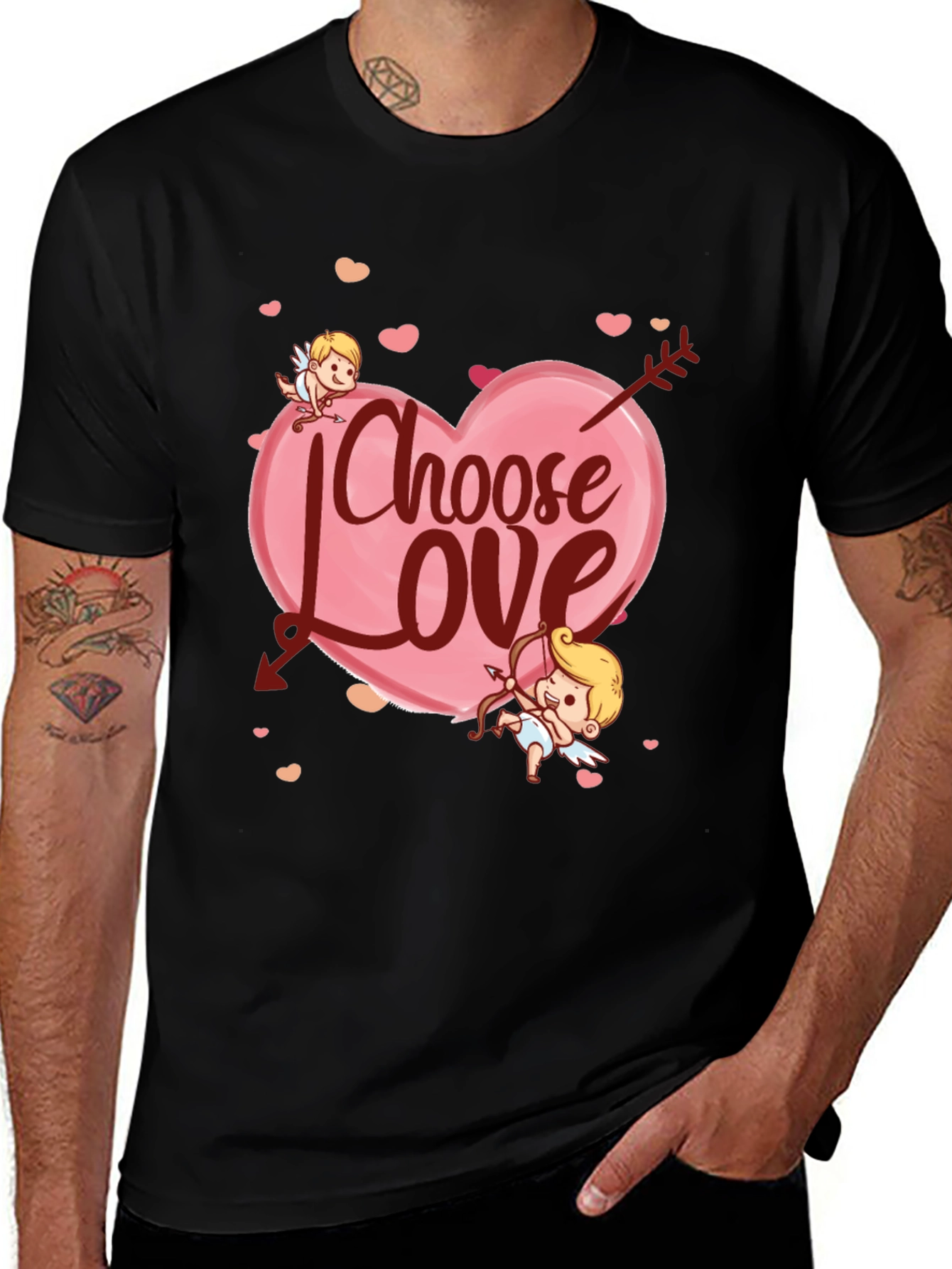 Choose Love Valentine's Day Cupid T-Shirt