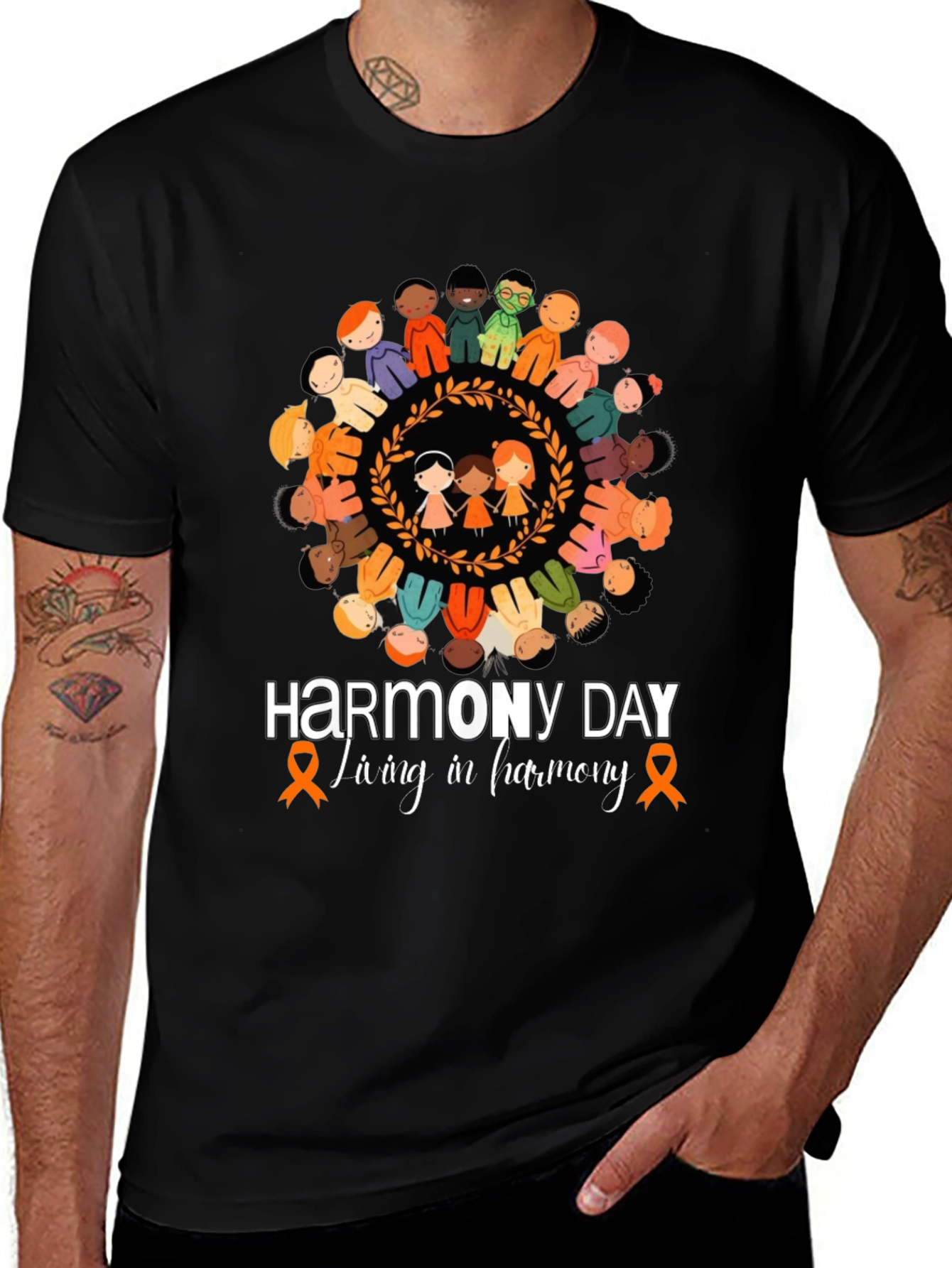 Harmony Day T-Shirt, Living in Harmony