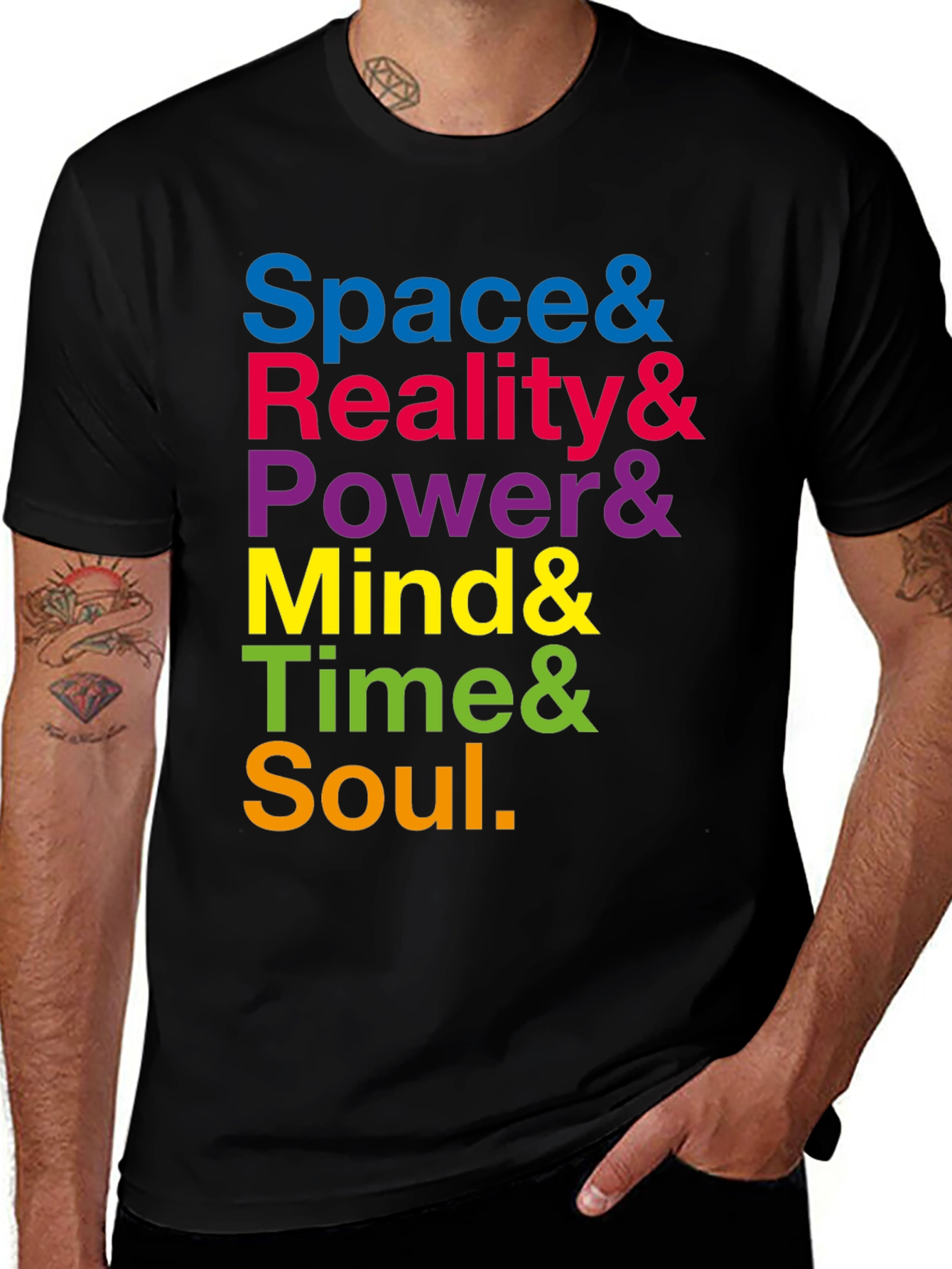 Infinity Stones T-Shirt: Space, Reality, Power, Mind, Time, Soul