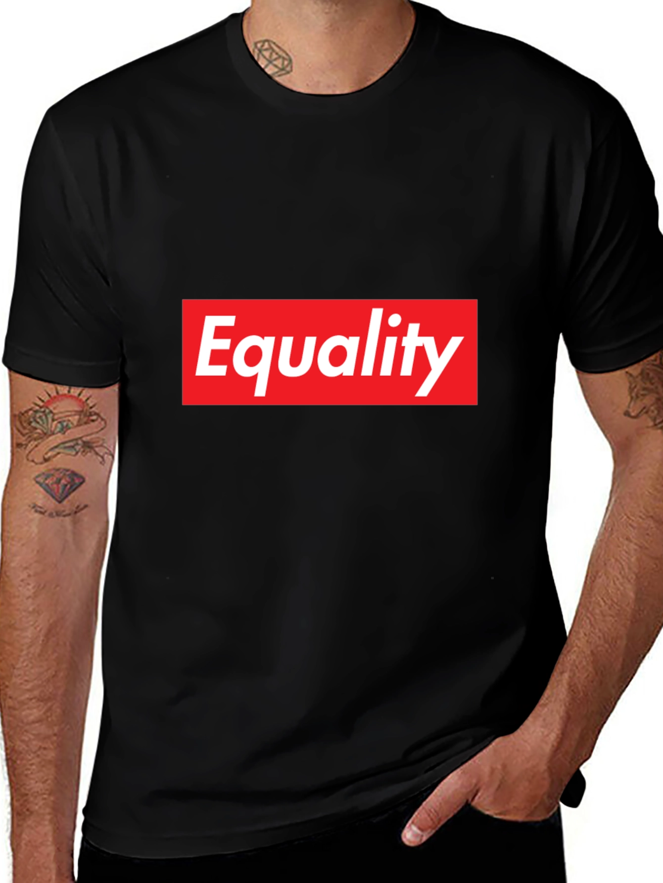 Variant 23 of Equality Box Logo Tee - Stylish Graphic T-Shirt