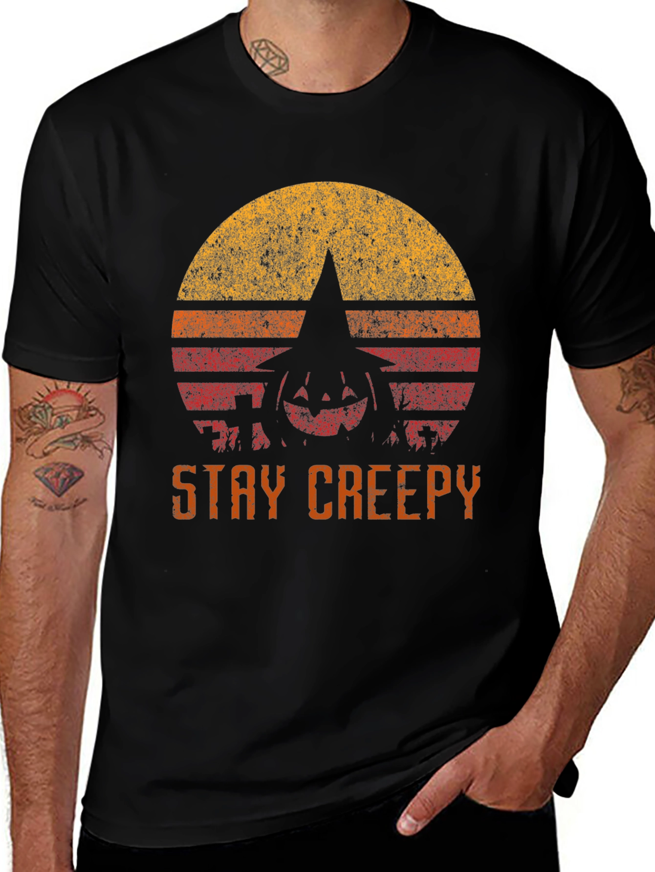 Stay Creepy Halloween T-Shirt - Spooky Graphic Tee