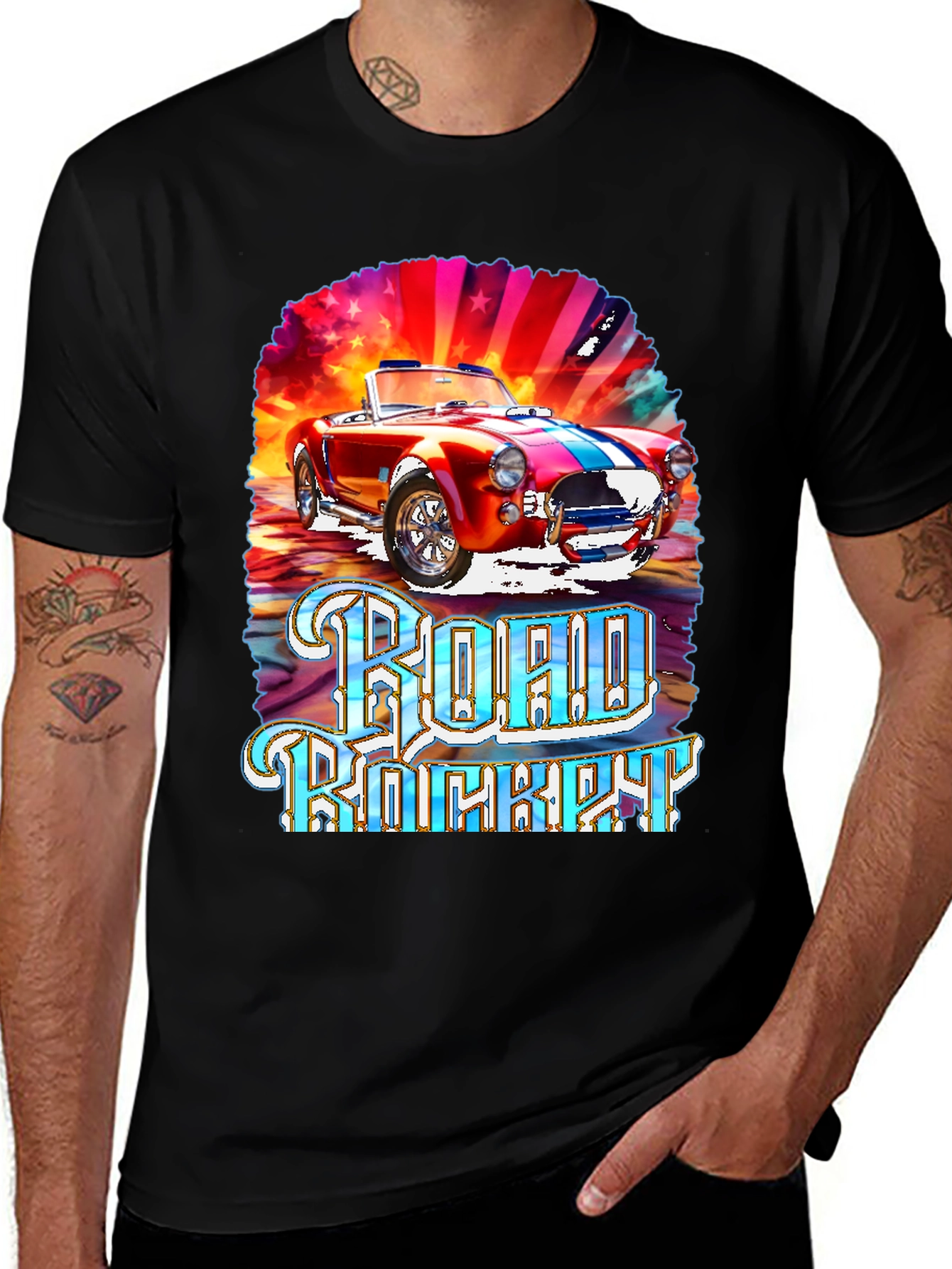 Variant 9 of Road Rocket Car Graphic T-Shirt
