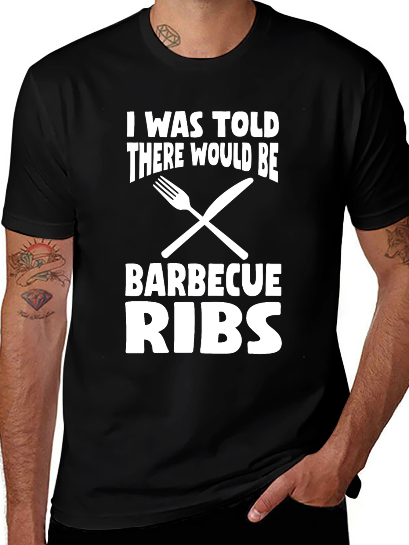 BBQ Ribs Graphic T-Shirt - Foodie Humor Tee