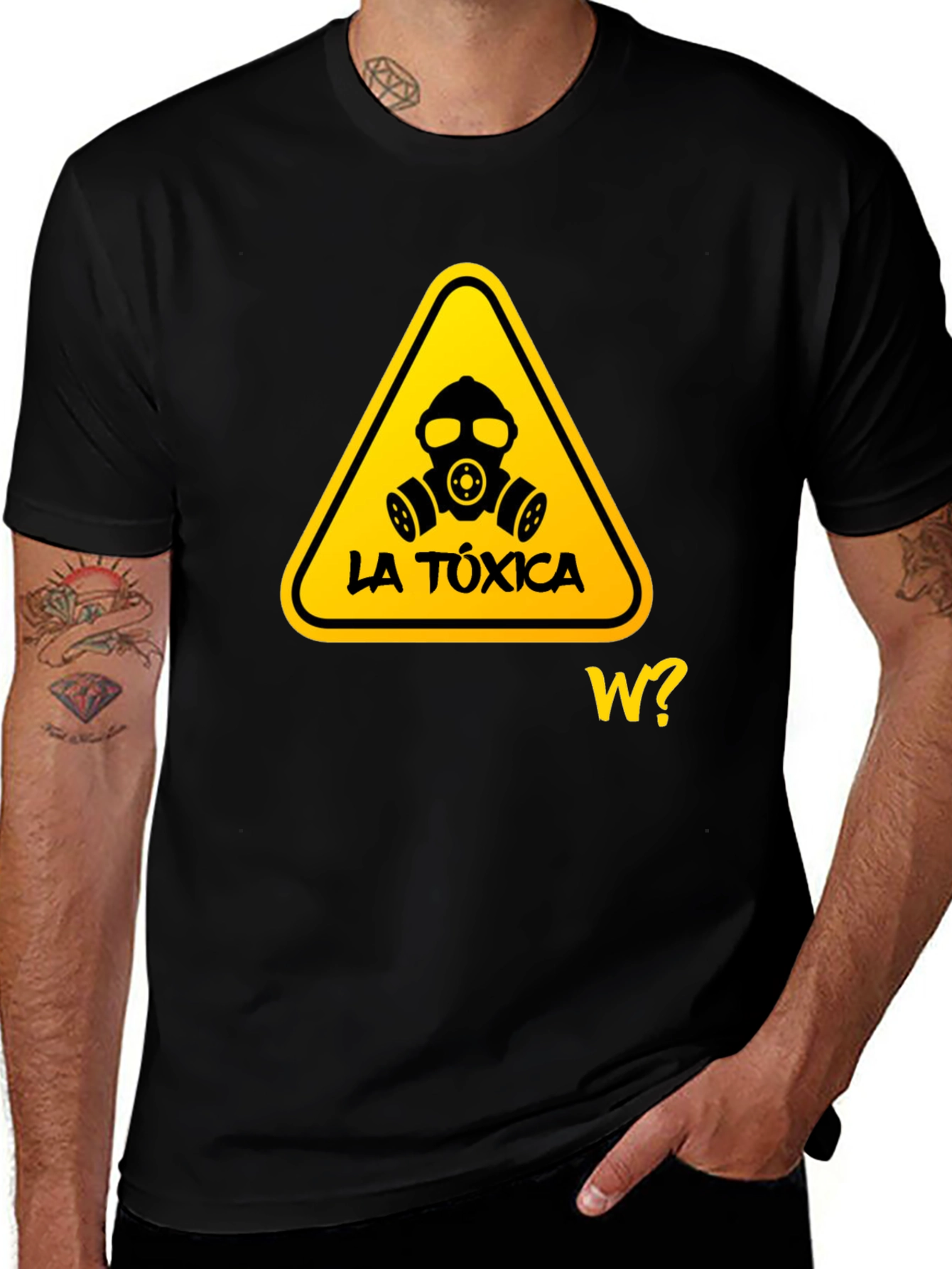 Variant 20 of Toxic Warning Graphic T-Shirt - Stylish and Edgy