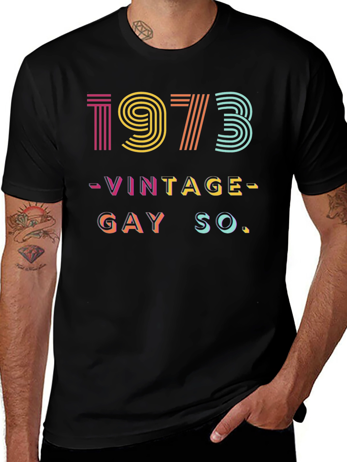 Variant 24 of Vintage 1973 Gay So T-Shirt