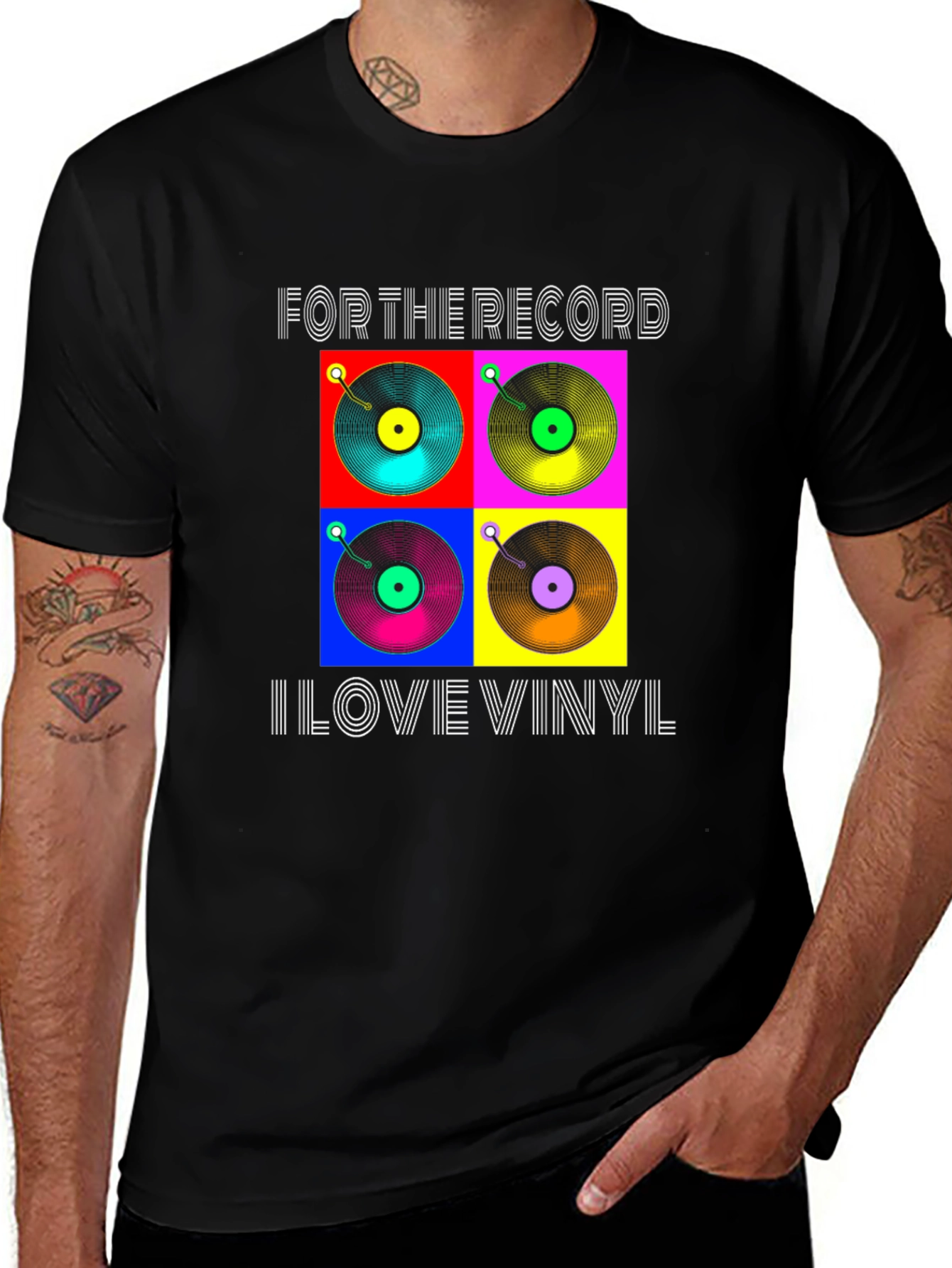 Variant 11 of For the Record I Love Vinyl T-Shirt