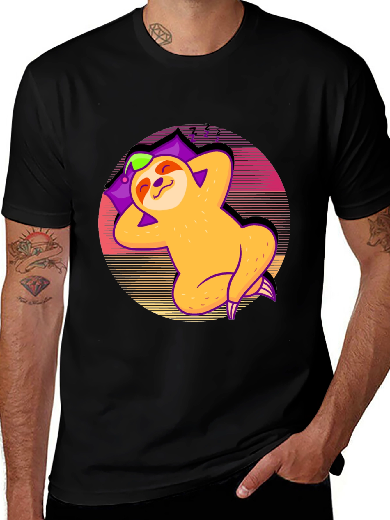Variant 11 of Chill Sloth Nap T-Shirt - Relaxed Fit