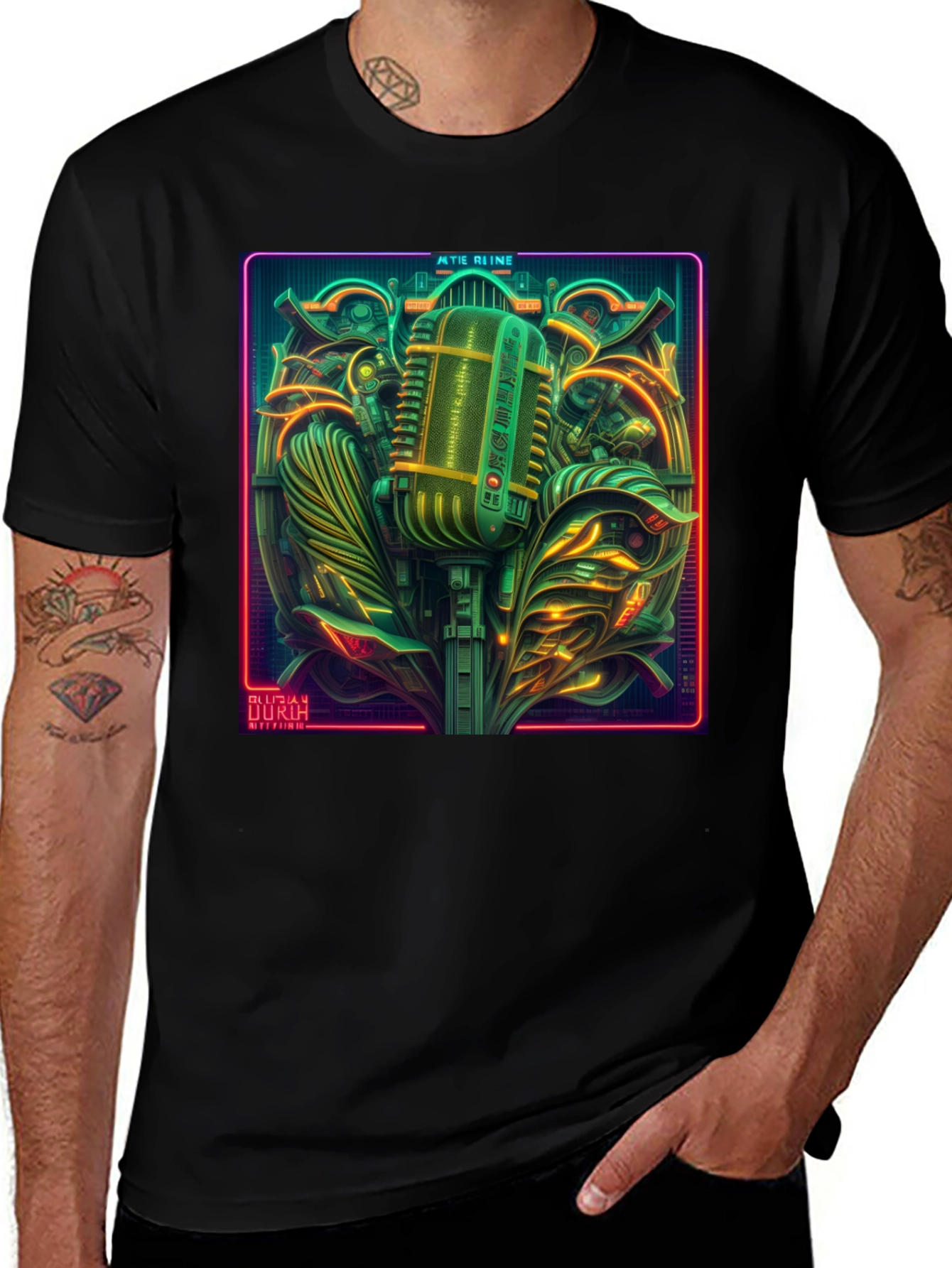 Variant 29 of Retro Mic Graphic Tee