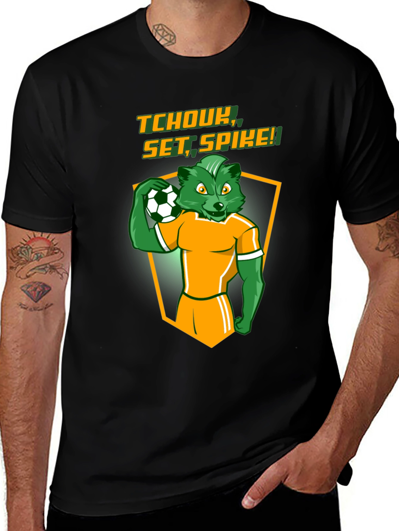Variant 10 of Tchoukball Set Spike Graphic T-Shirt