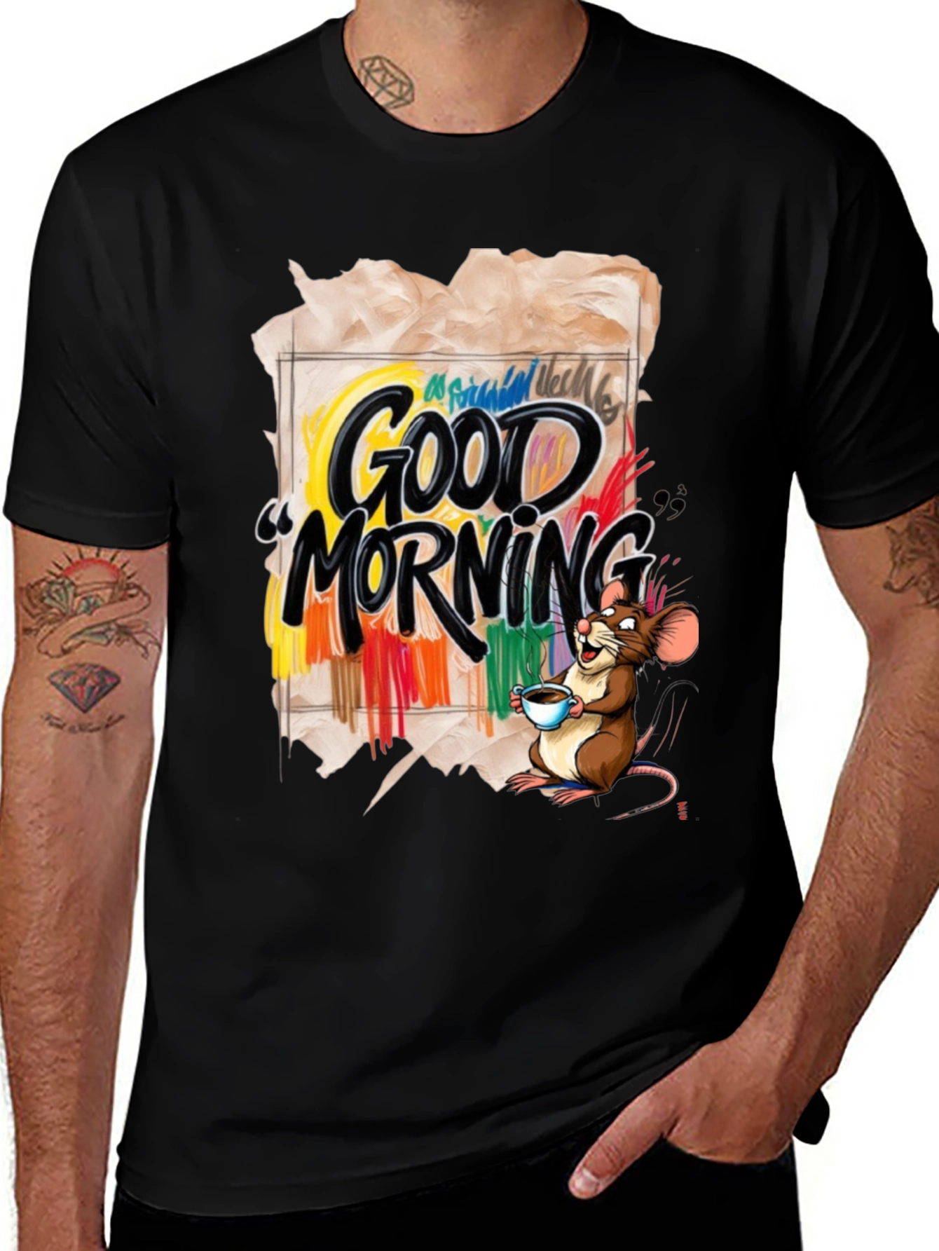 Variant 29 of Good Morning Mouse Graphic T-Shirt