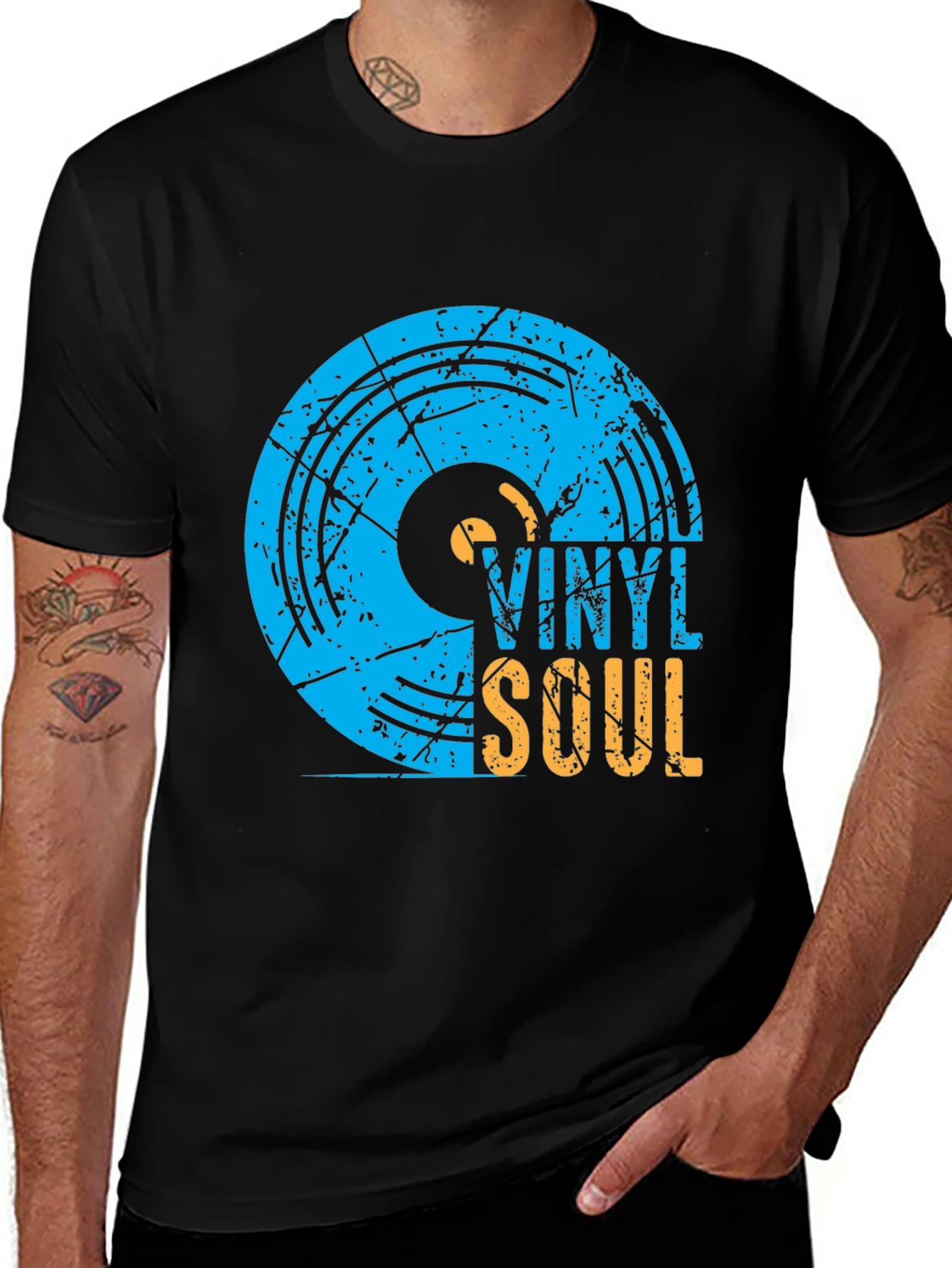 Variant 16 of Vinyl Soul Graphic Tee - Retro Music Lover T-Shirt