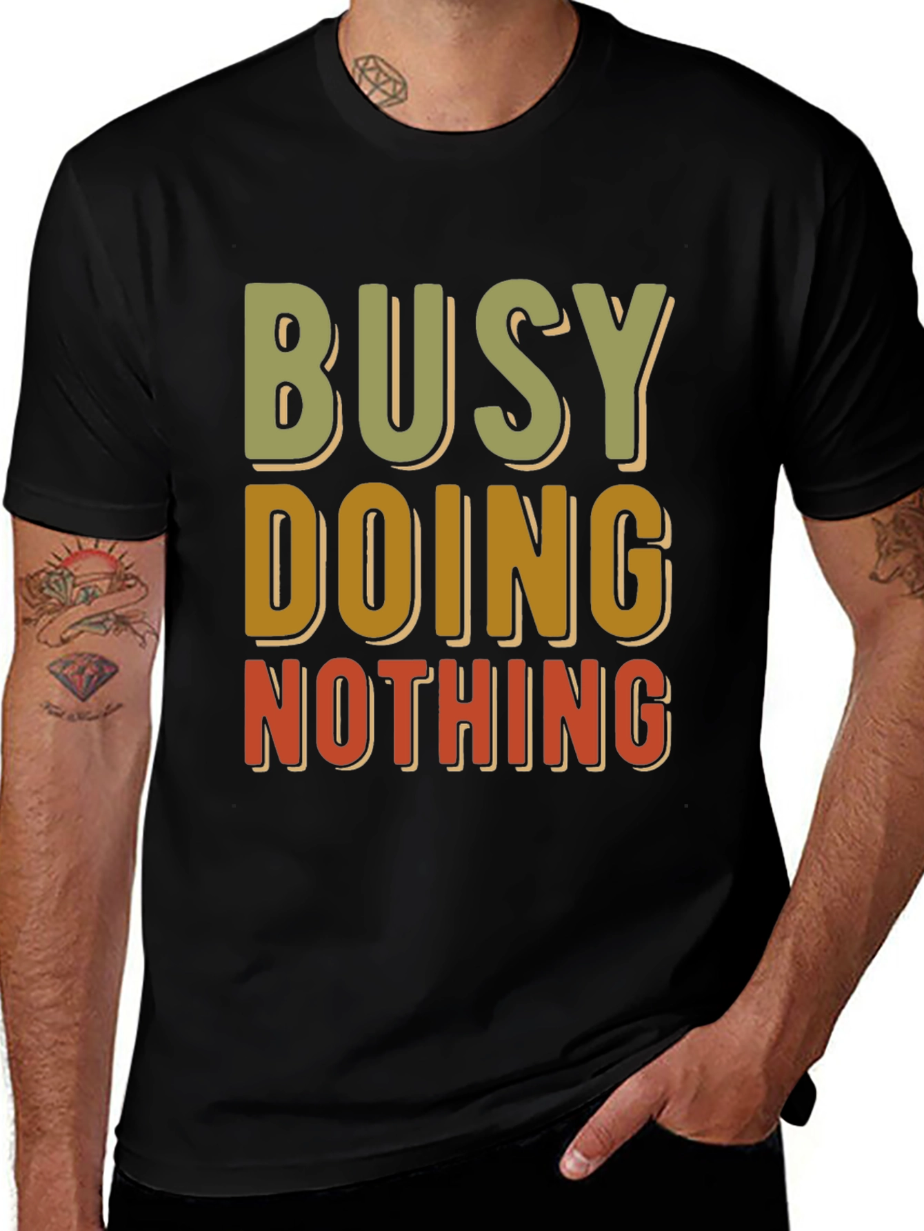 Variant 11 of Busy Doing Nothing T-Shirt Funny Lazy Day
