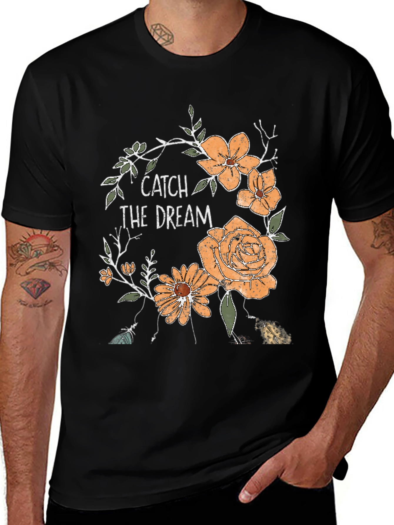 Variant 17 of Catch The Dream Floral T-Shirt