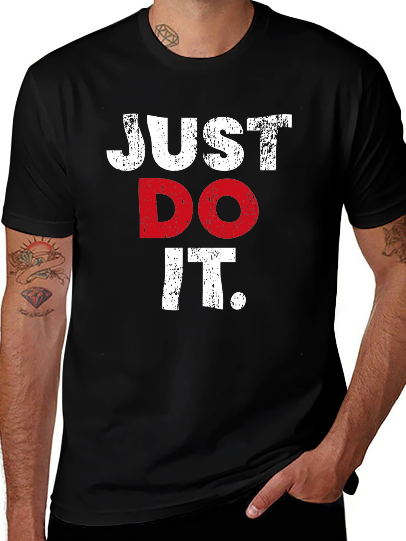 Just Do It Graphic Tee - Black