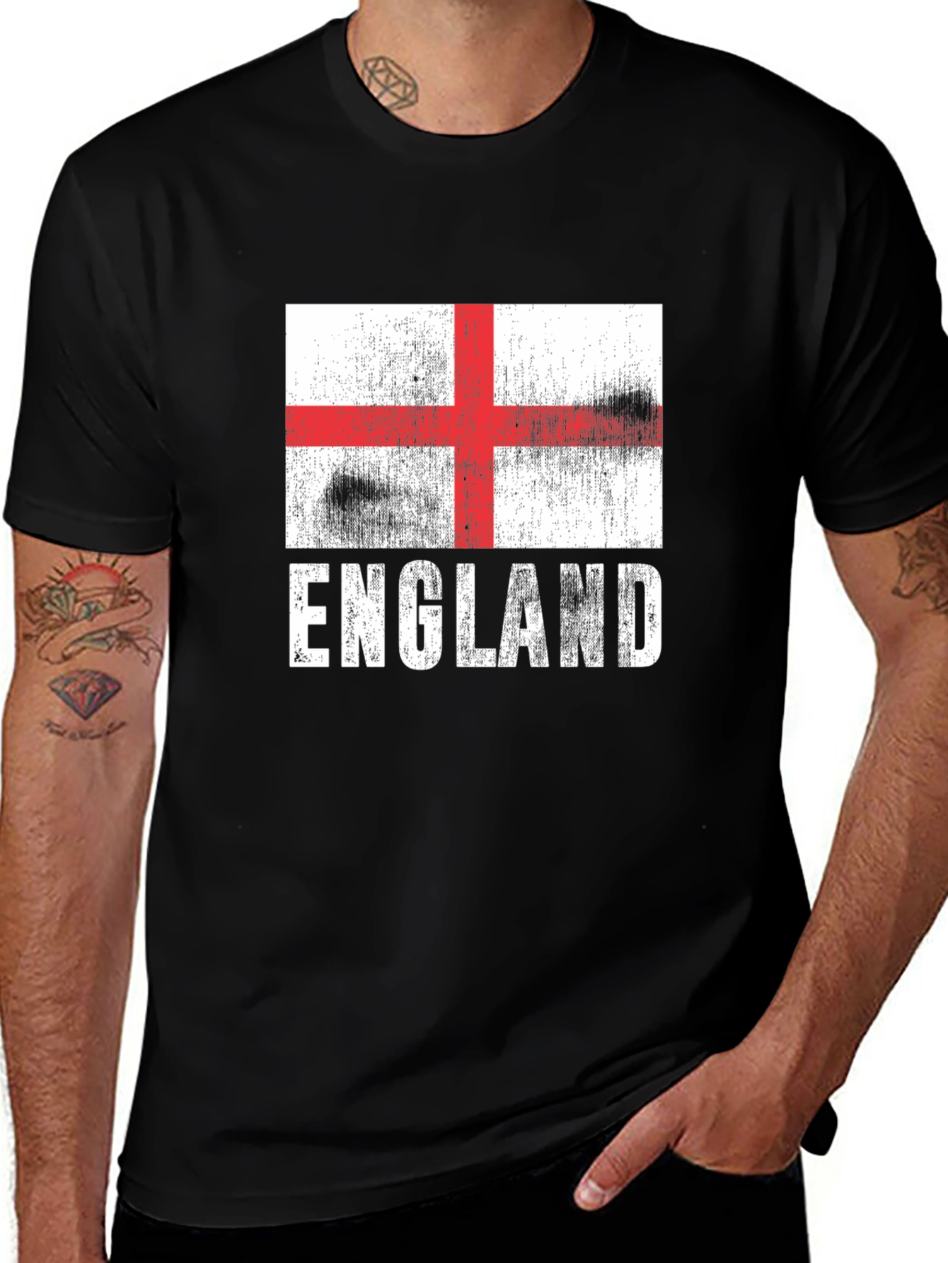 Variant 27 of England Flag Graphic Tee - Stylish Mens T-Shirt