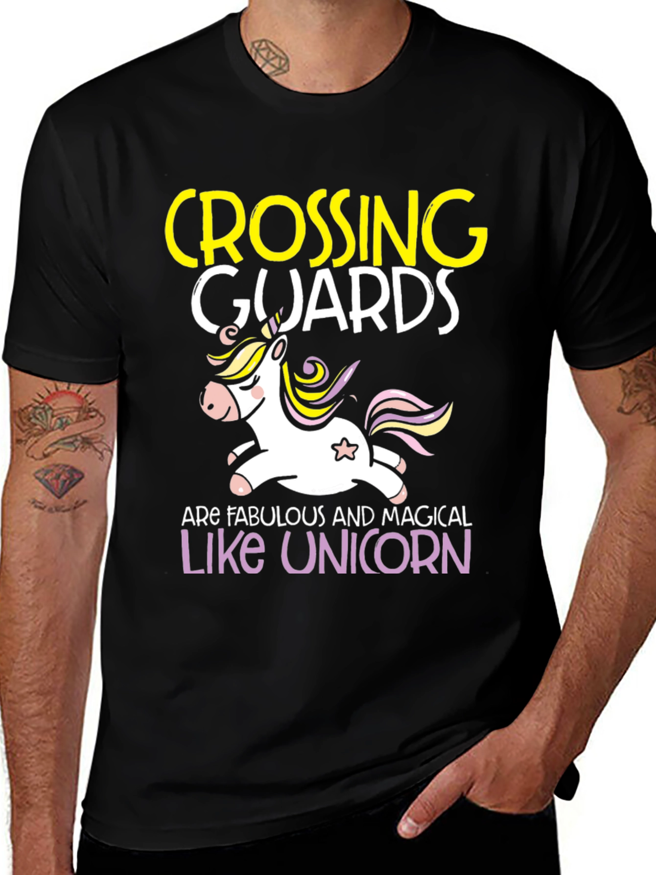 Variant 9 of Crossing Guards Unicorn T-Shirt