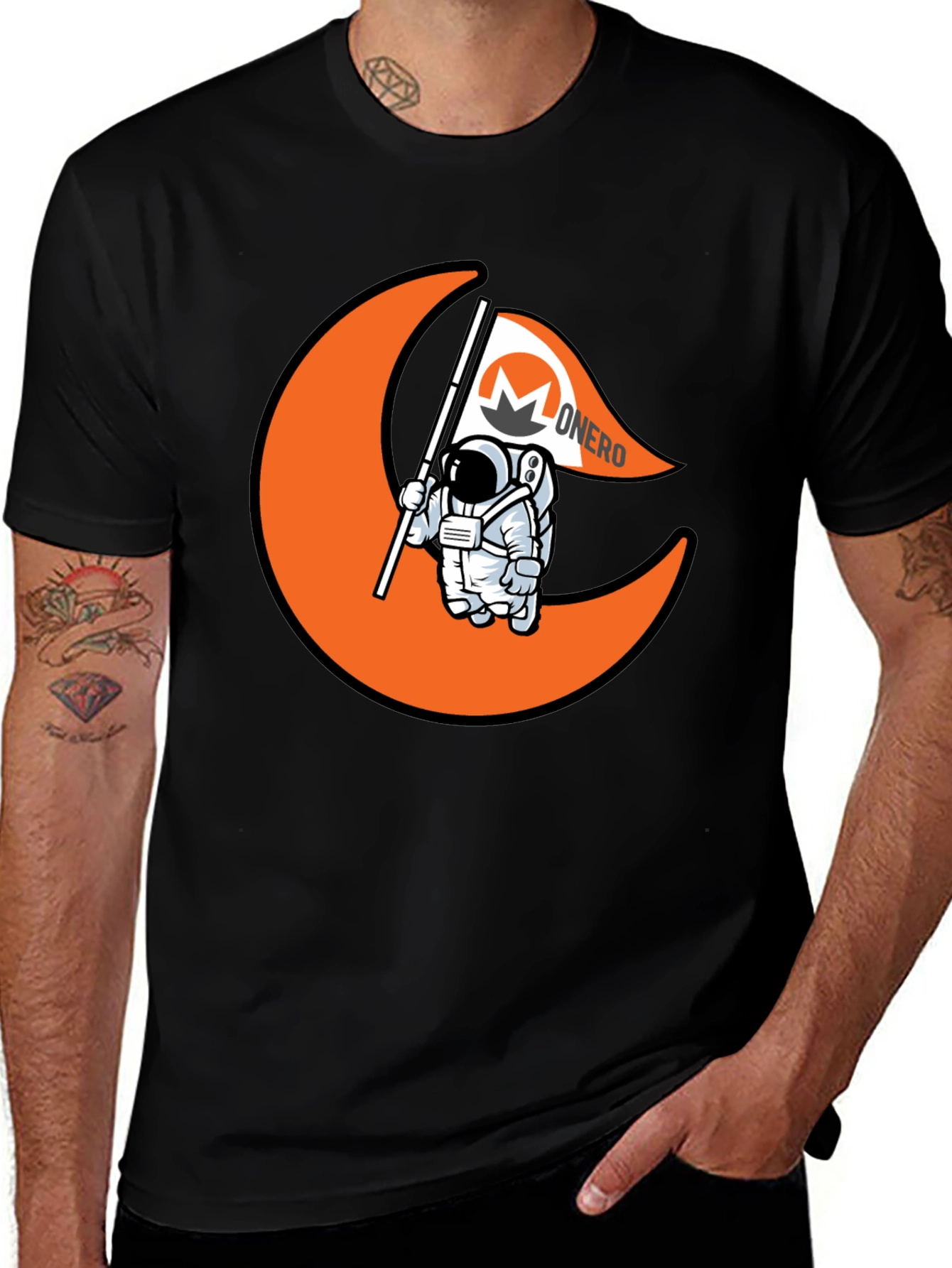 Monero Astronaut T-Shirt - Crypto Fashion