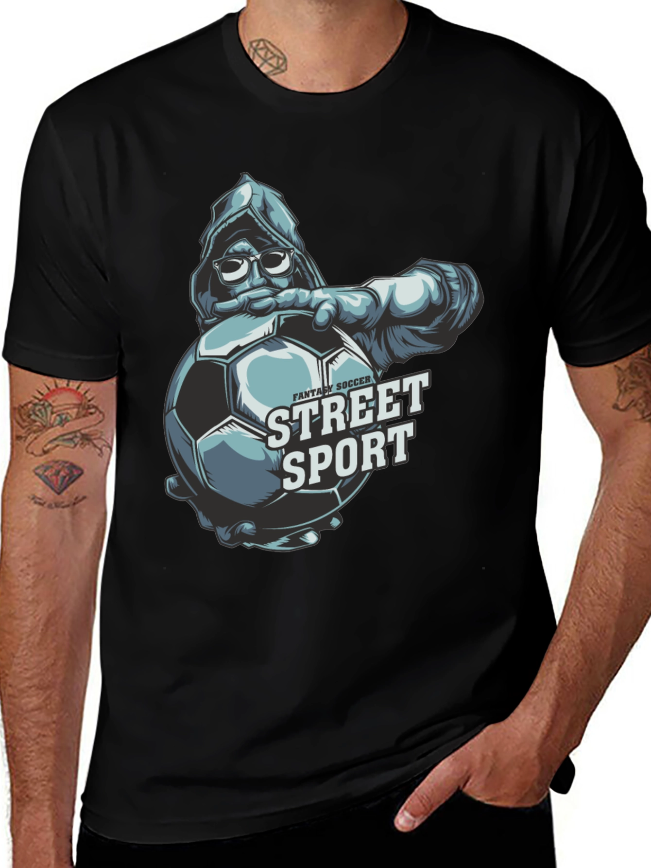 Variant 7 of Street Sport Soccer Graphic T-Shirt